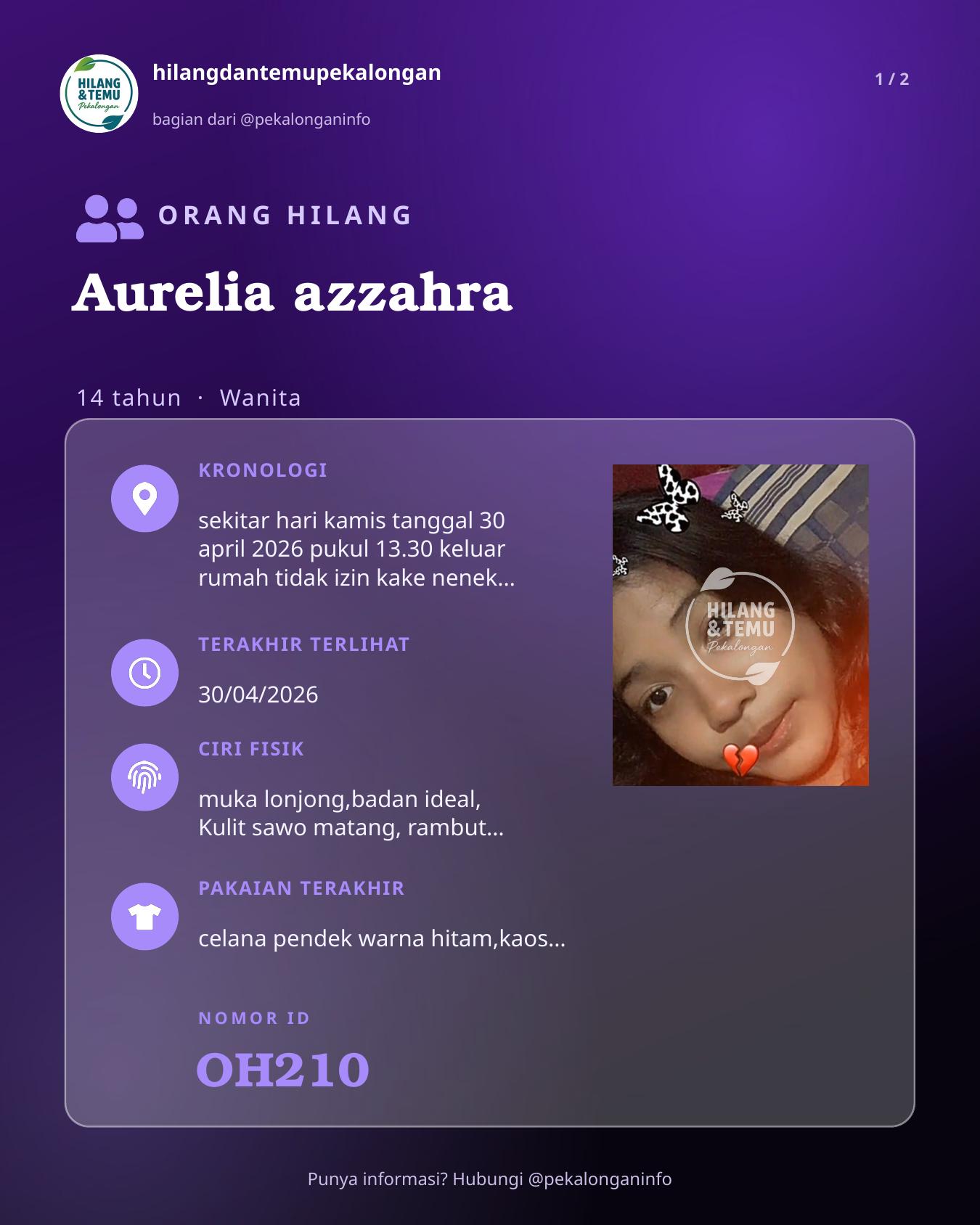 Slide laporan Aurelia azzahra (OH210)