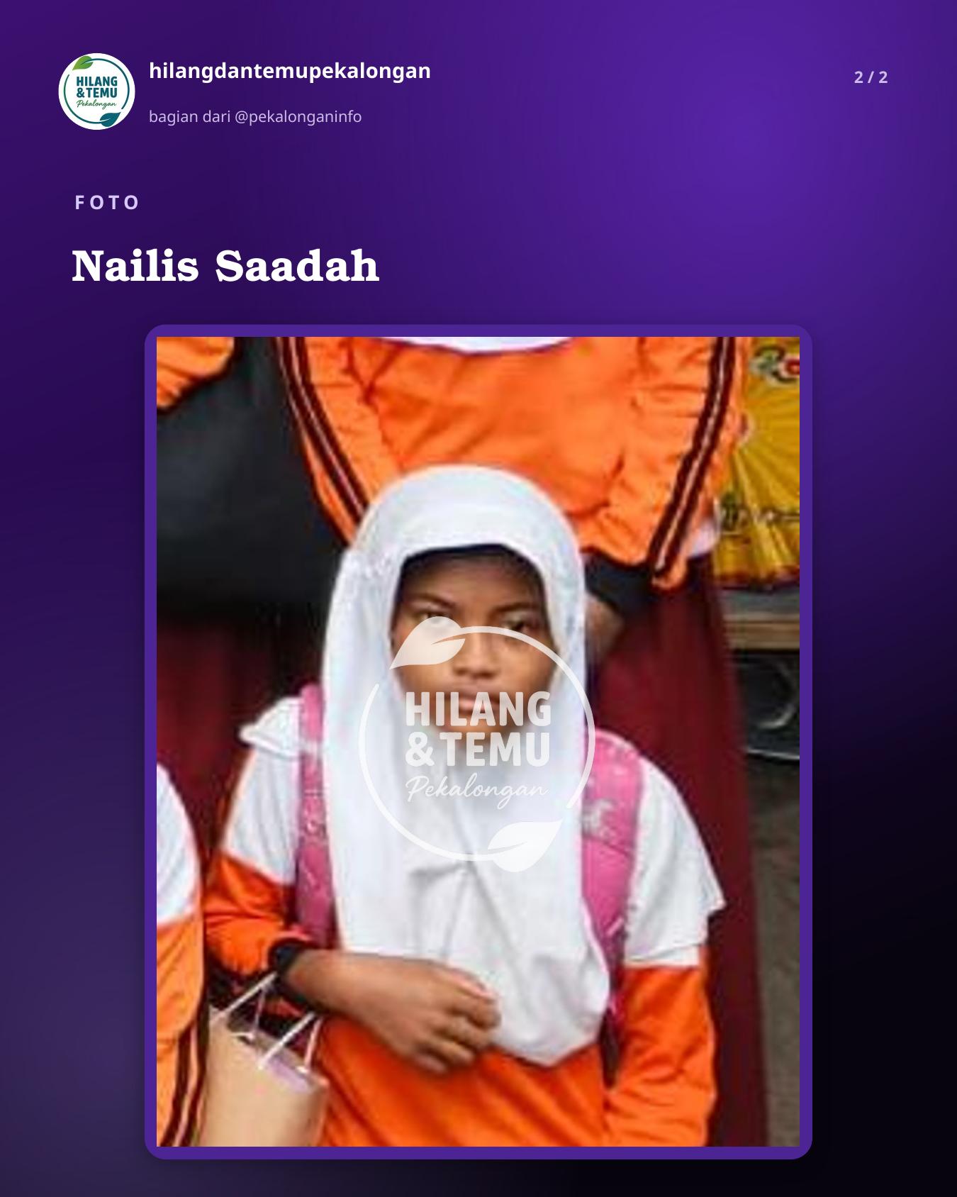 Slide 2 laporan Nailis Saadah
