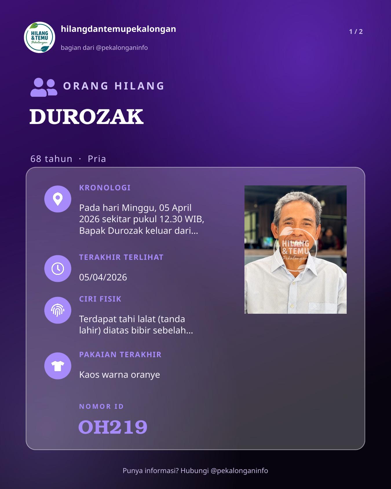 Slide laporan DUROZAK (OH219)