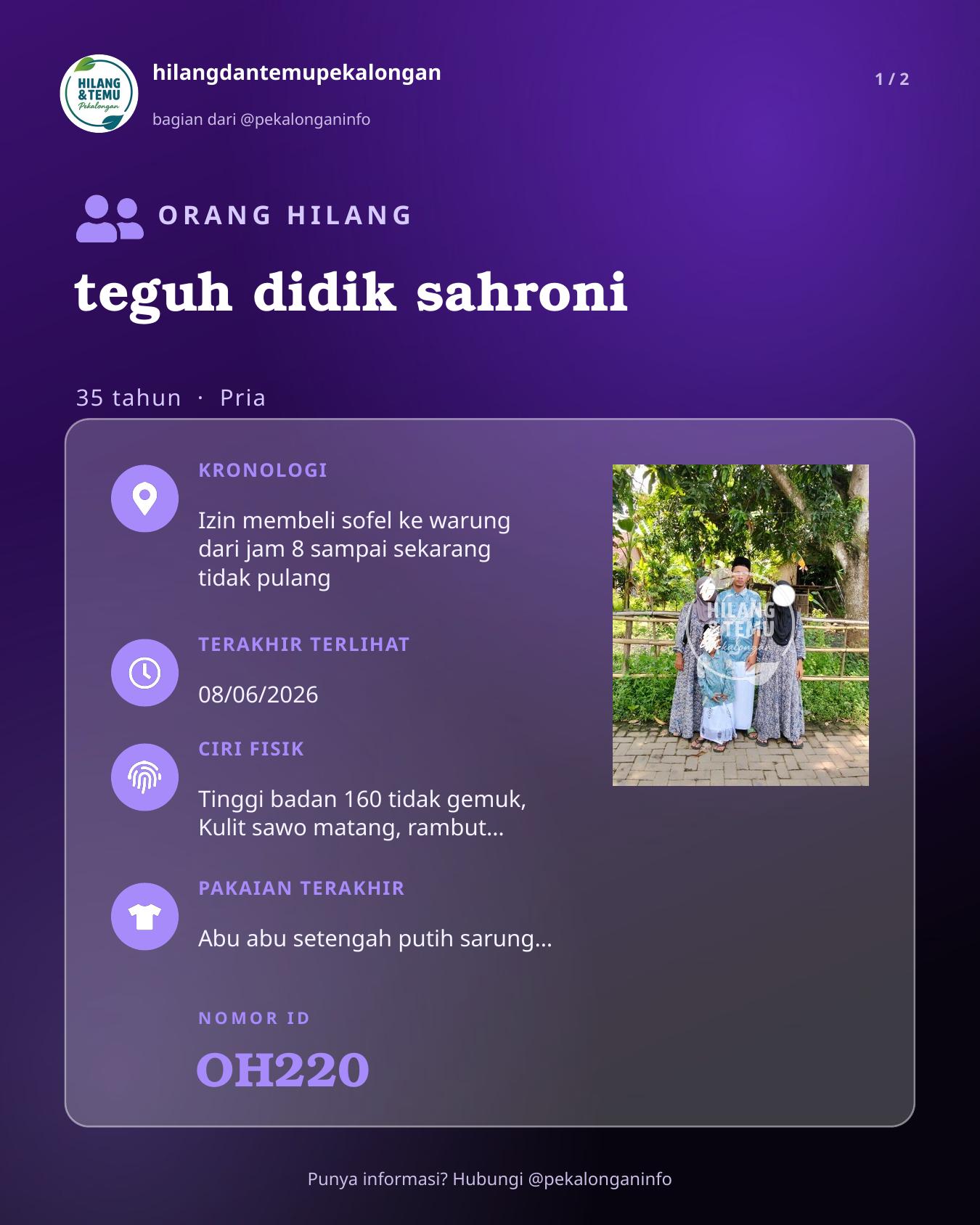 Slide laporan teguh didik sahroni (OH220)