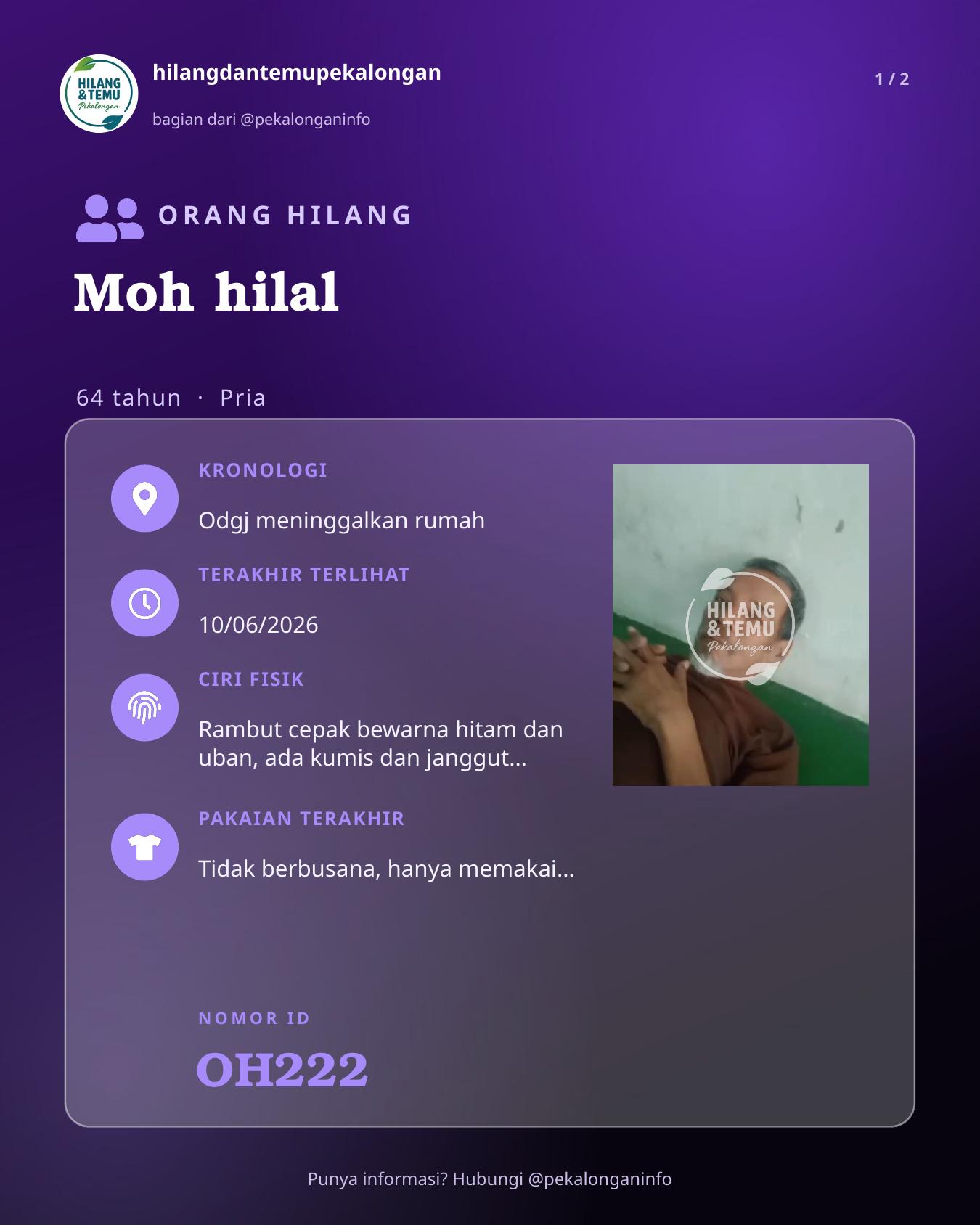 Slide laporan Moh hilal (OH222)