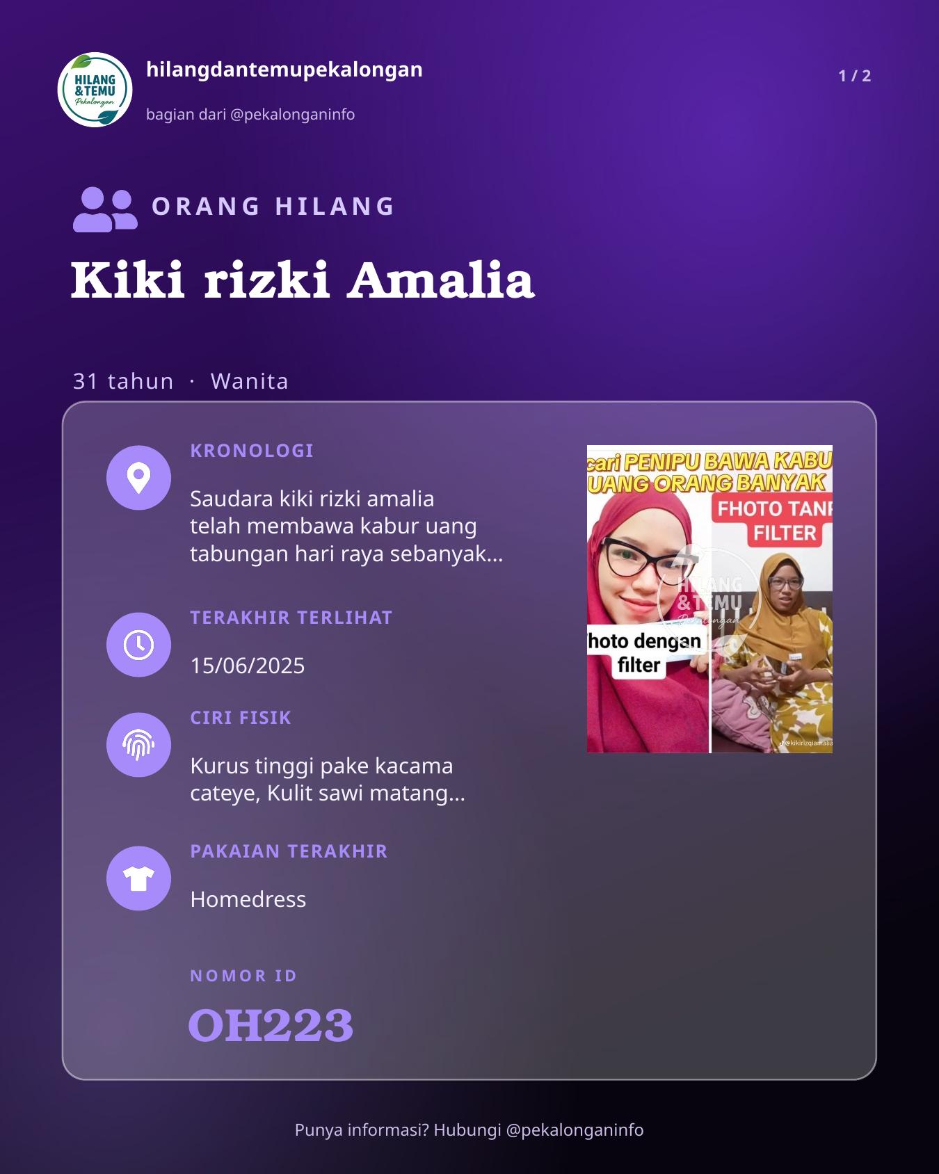 Slide laporan Kiki rizki Amalia (OH223)