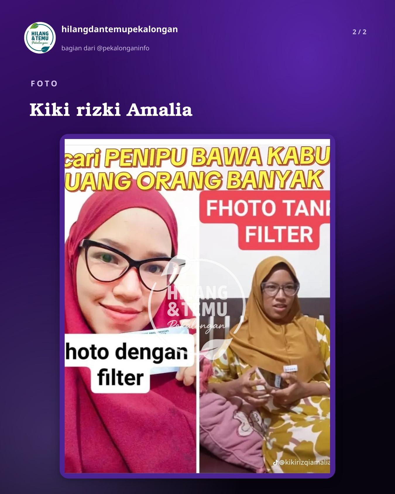 Slide 2 laporan Kiki rizki Amalia