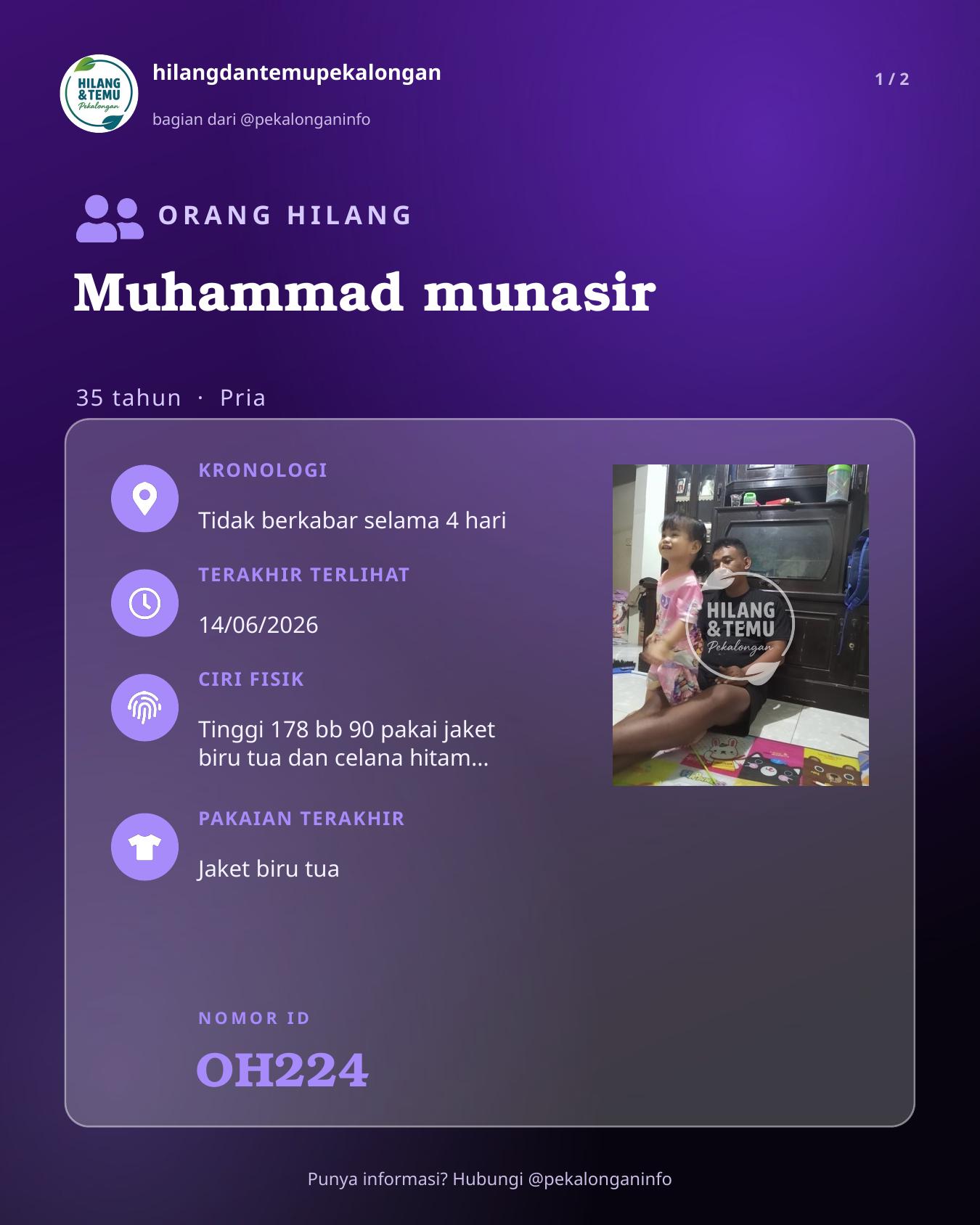 Slide laporan Muhammad munasir (OH224)