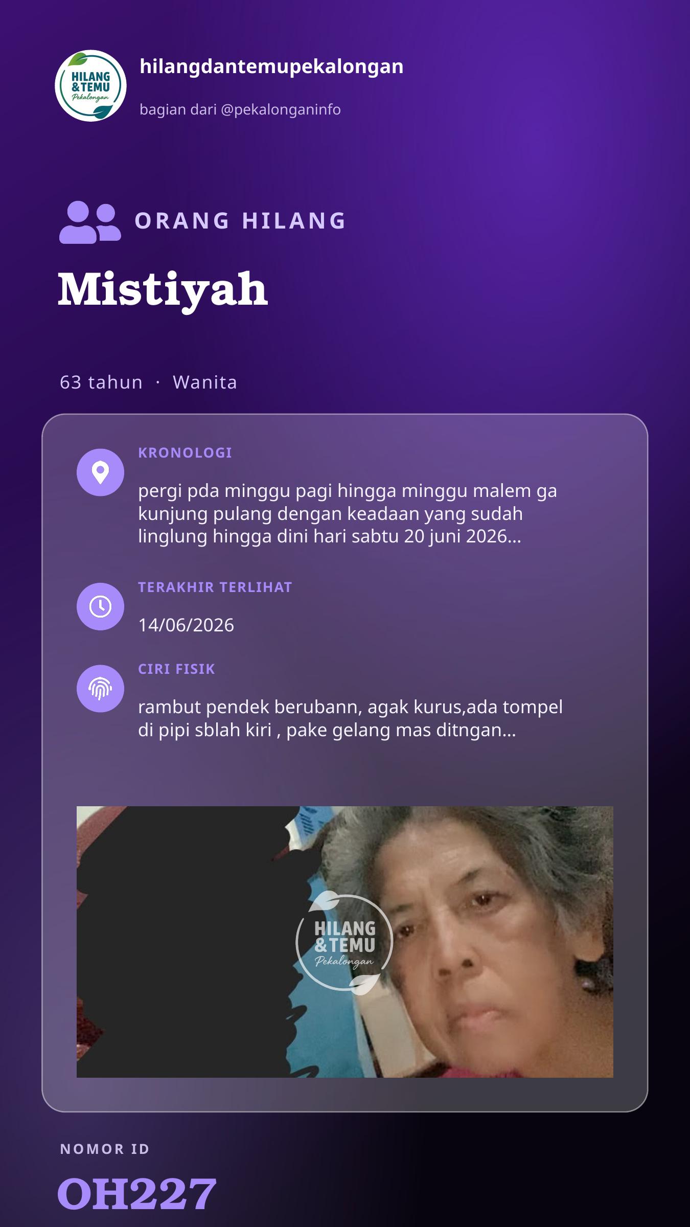 Story 9:16 laporan Mistiyah