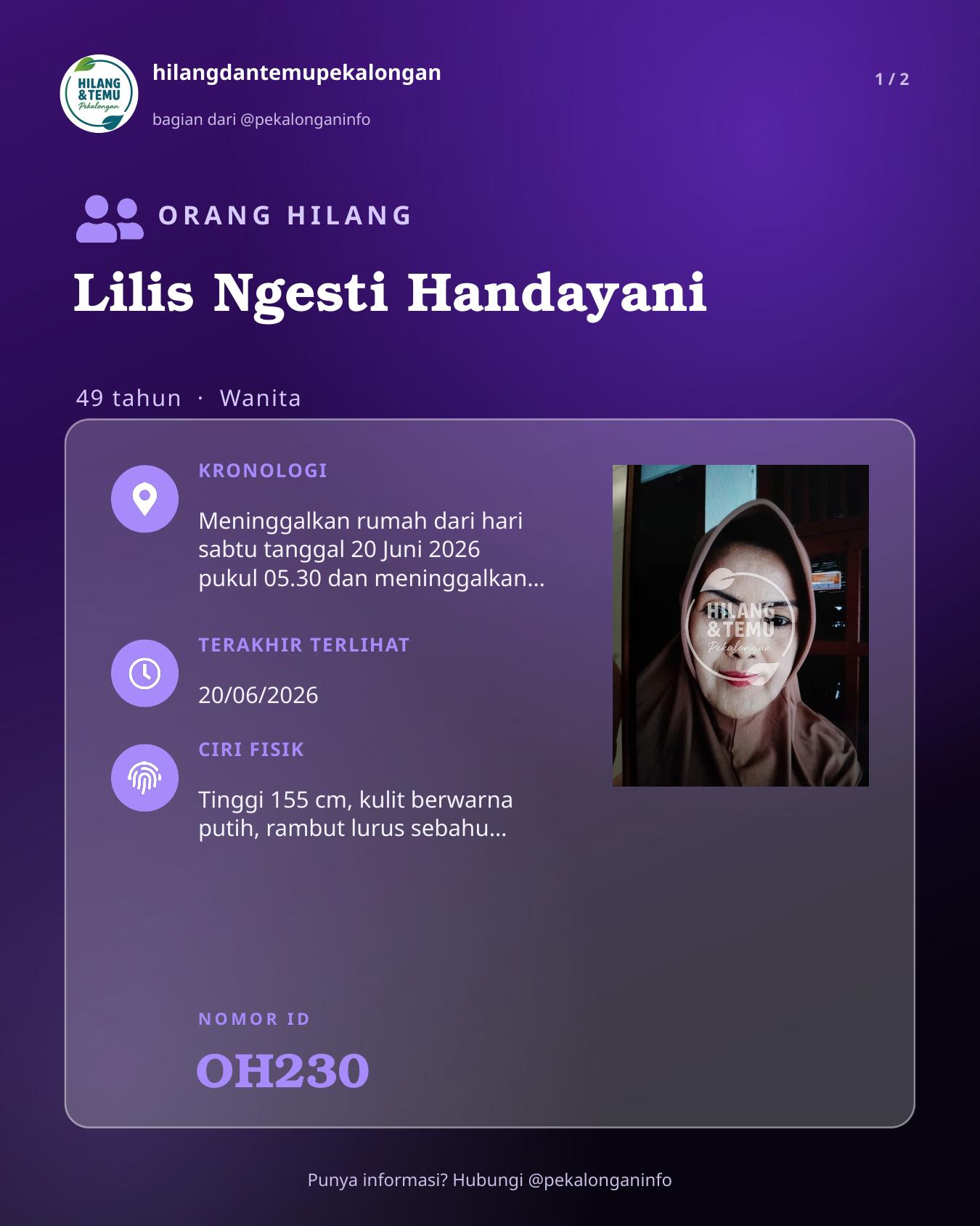Slide laporan Lilis Ngesti Handayani (OH230)