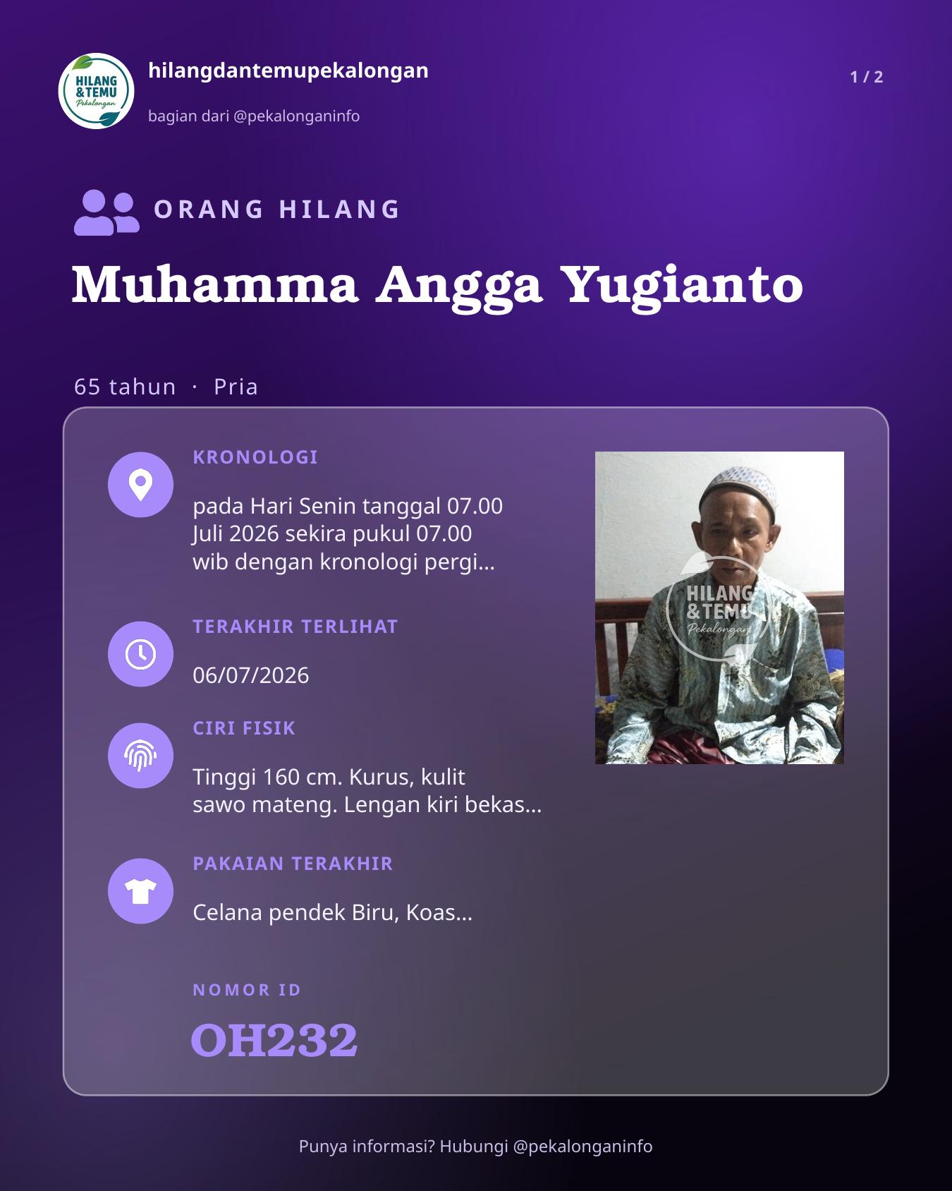 Slide laporan Muhamma Angga Yugianto (OH232)