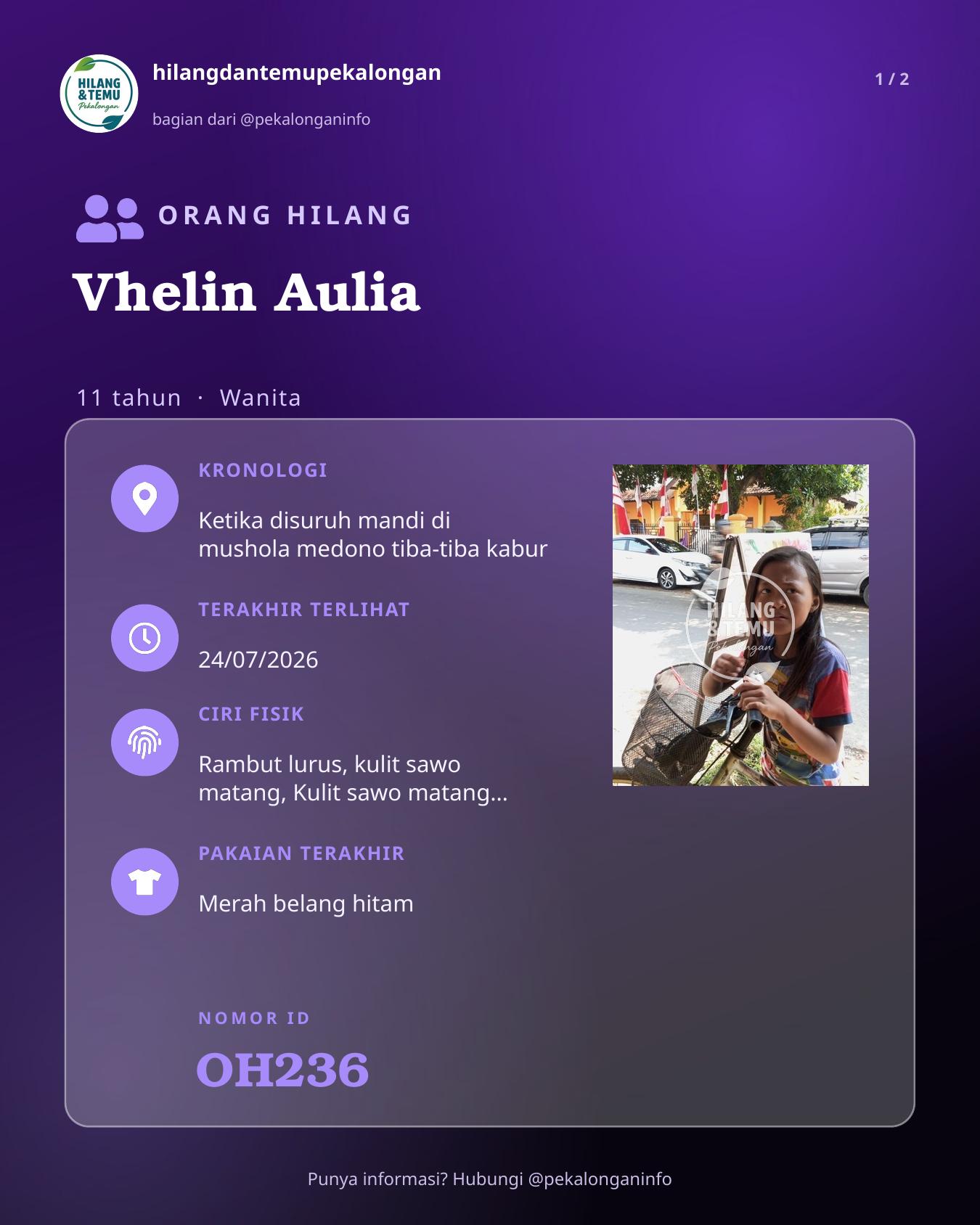 Slide laporan Vhelin Aulia (OH236)