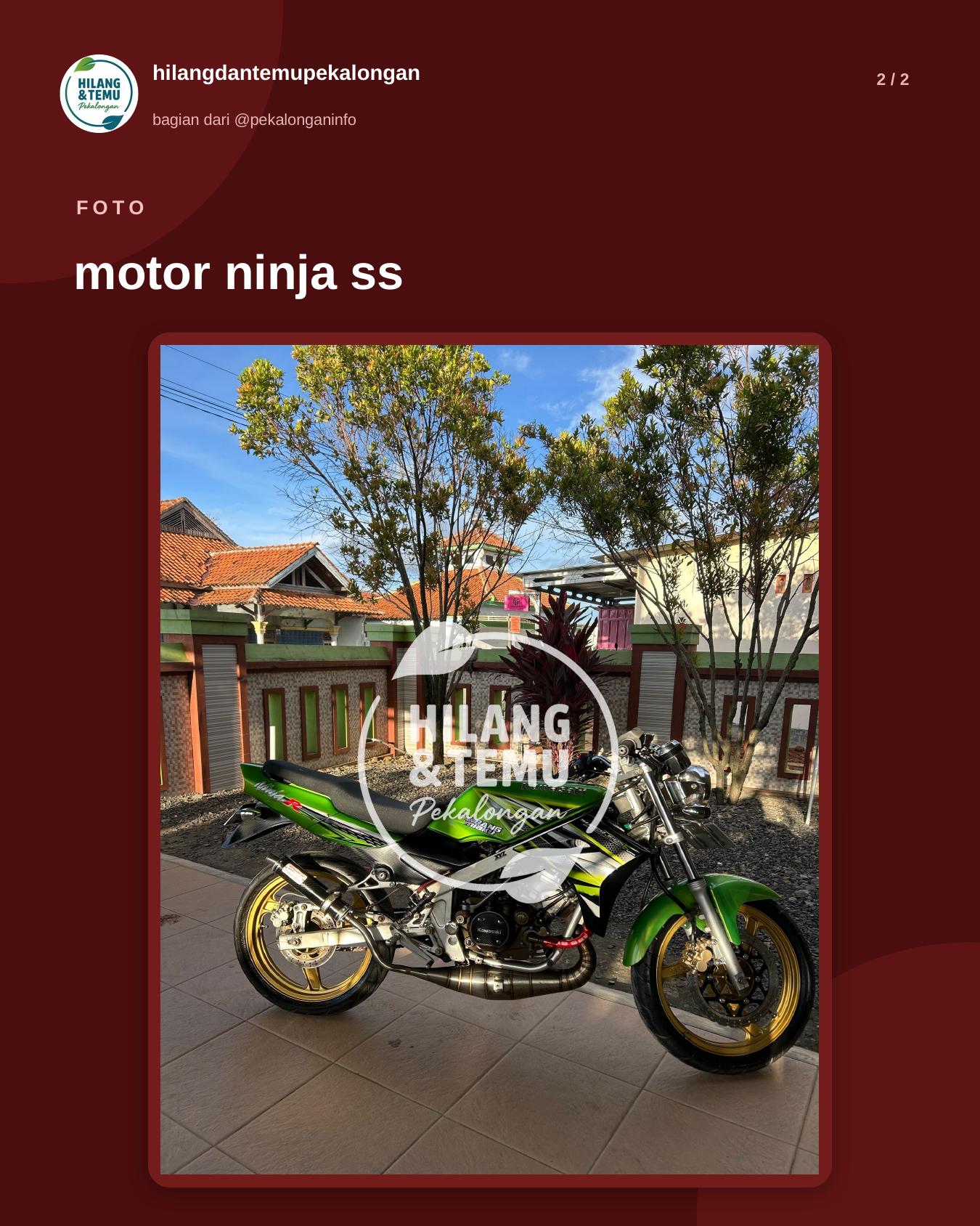 Slide 2 laporan motor ninja ss