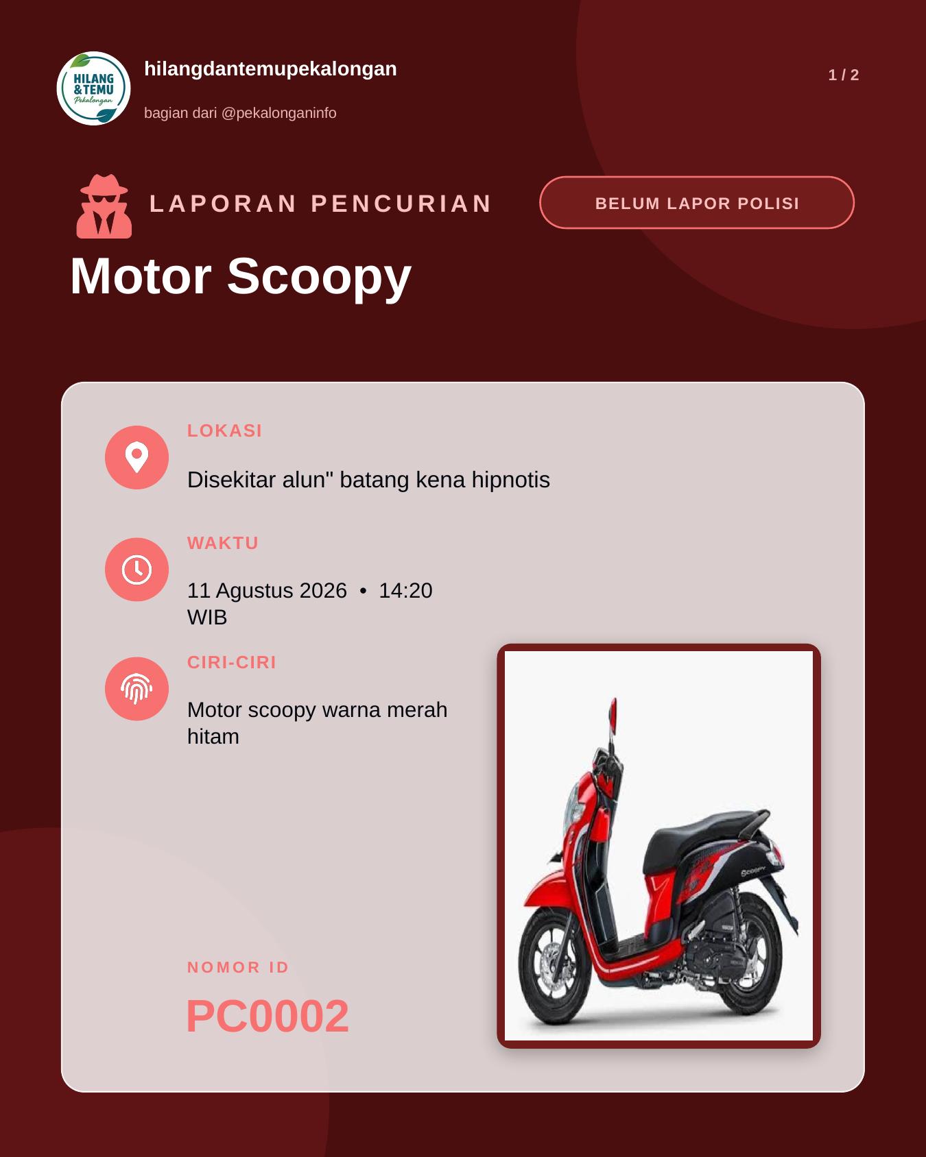 Slide 1 laporan Motor Scoopy