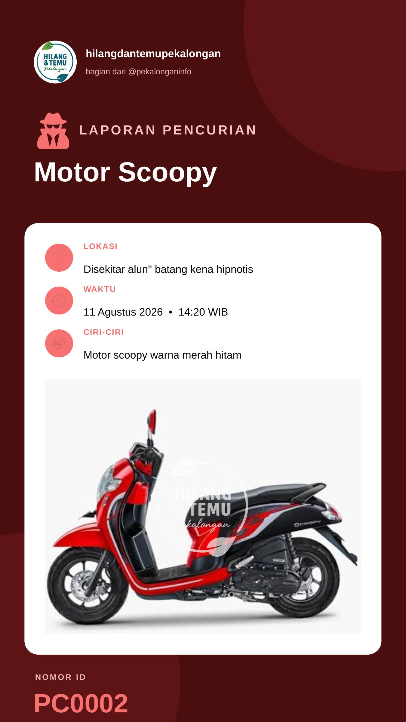 Story 9:16 laporan Motor Scoopy