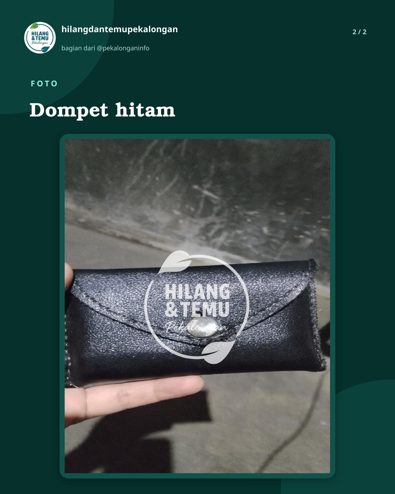 Slide 2 laporan Dompet hitam