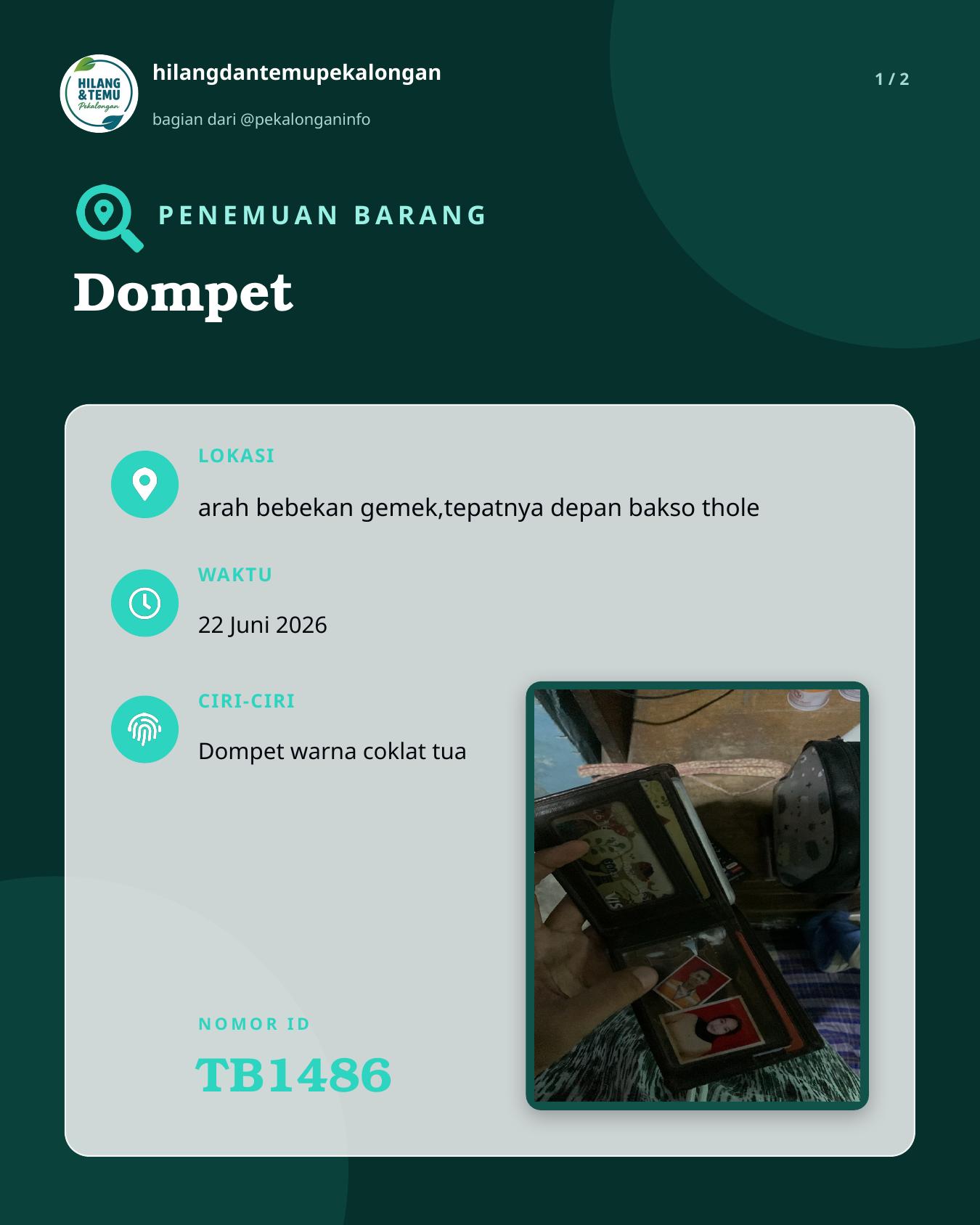 Slide laporan Dompet (TB1486)