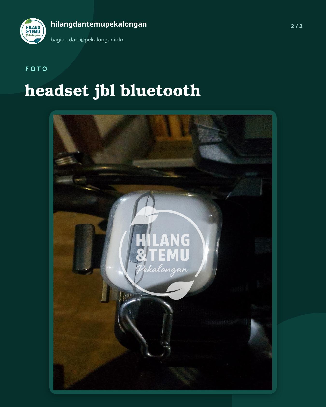 Slide 2 laporan headset jbl bluetooth