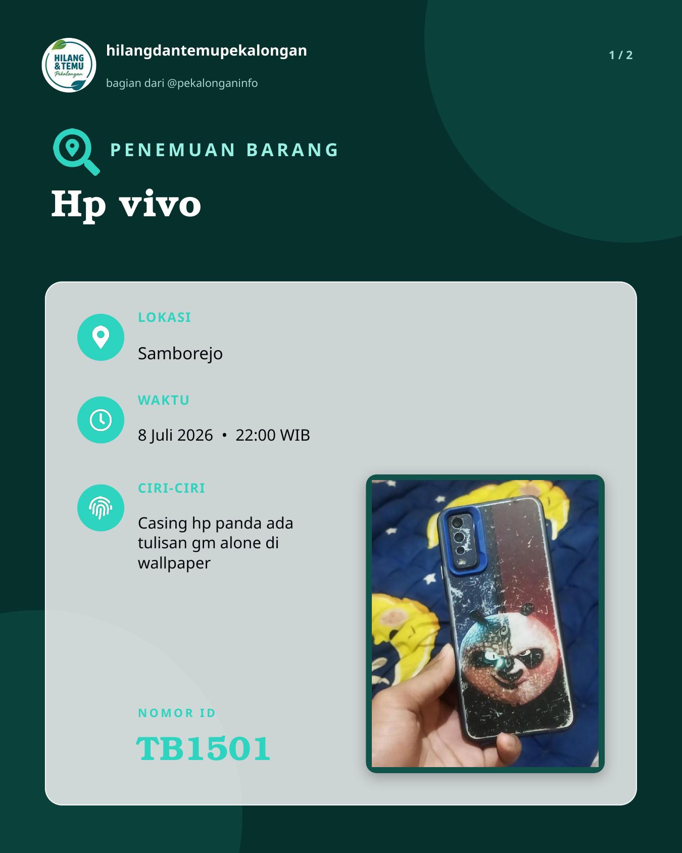 Slide 1 laporan Hp vivo