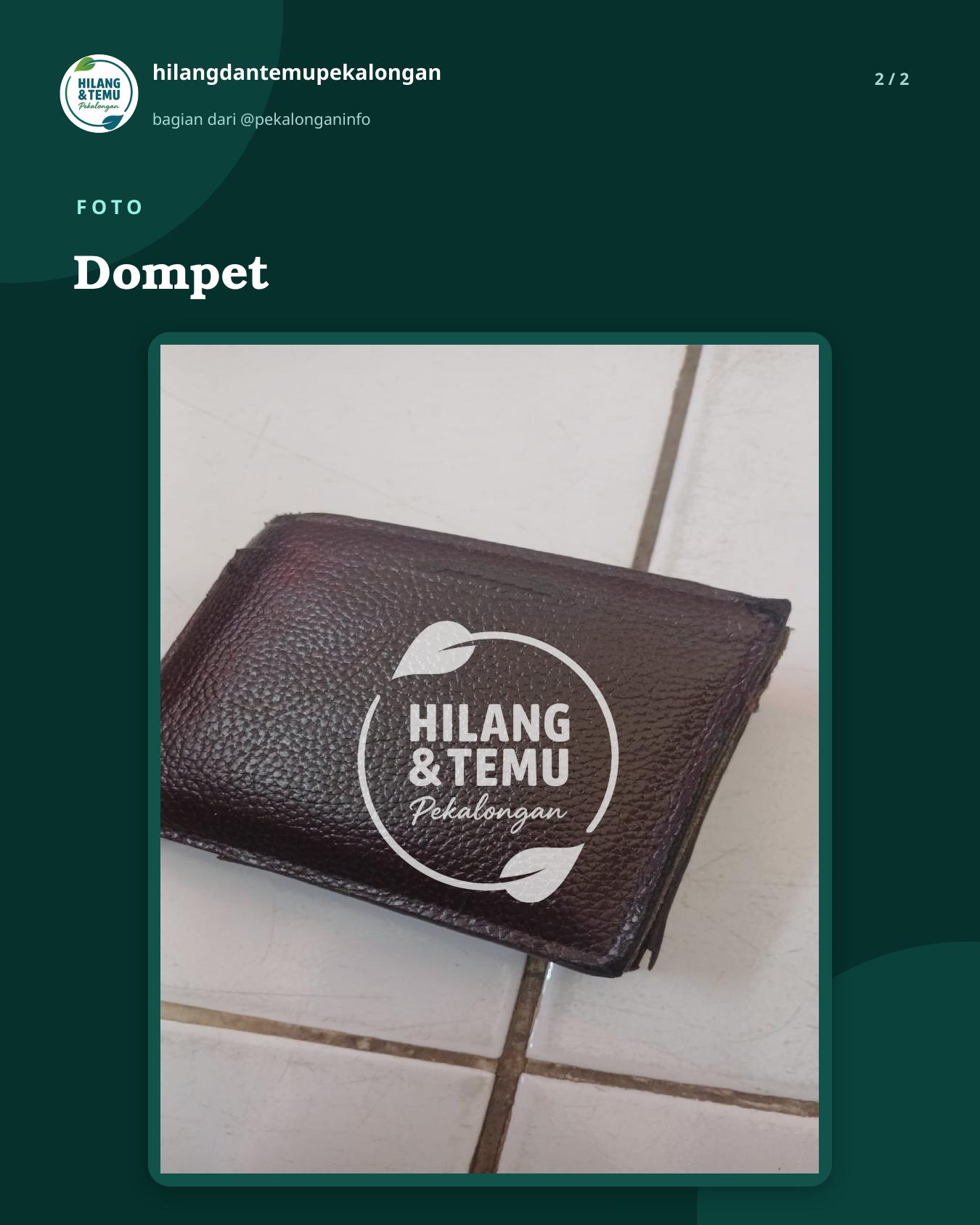 Slide 2 laporan Dompet