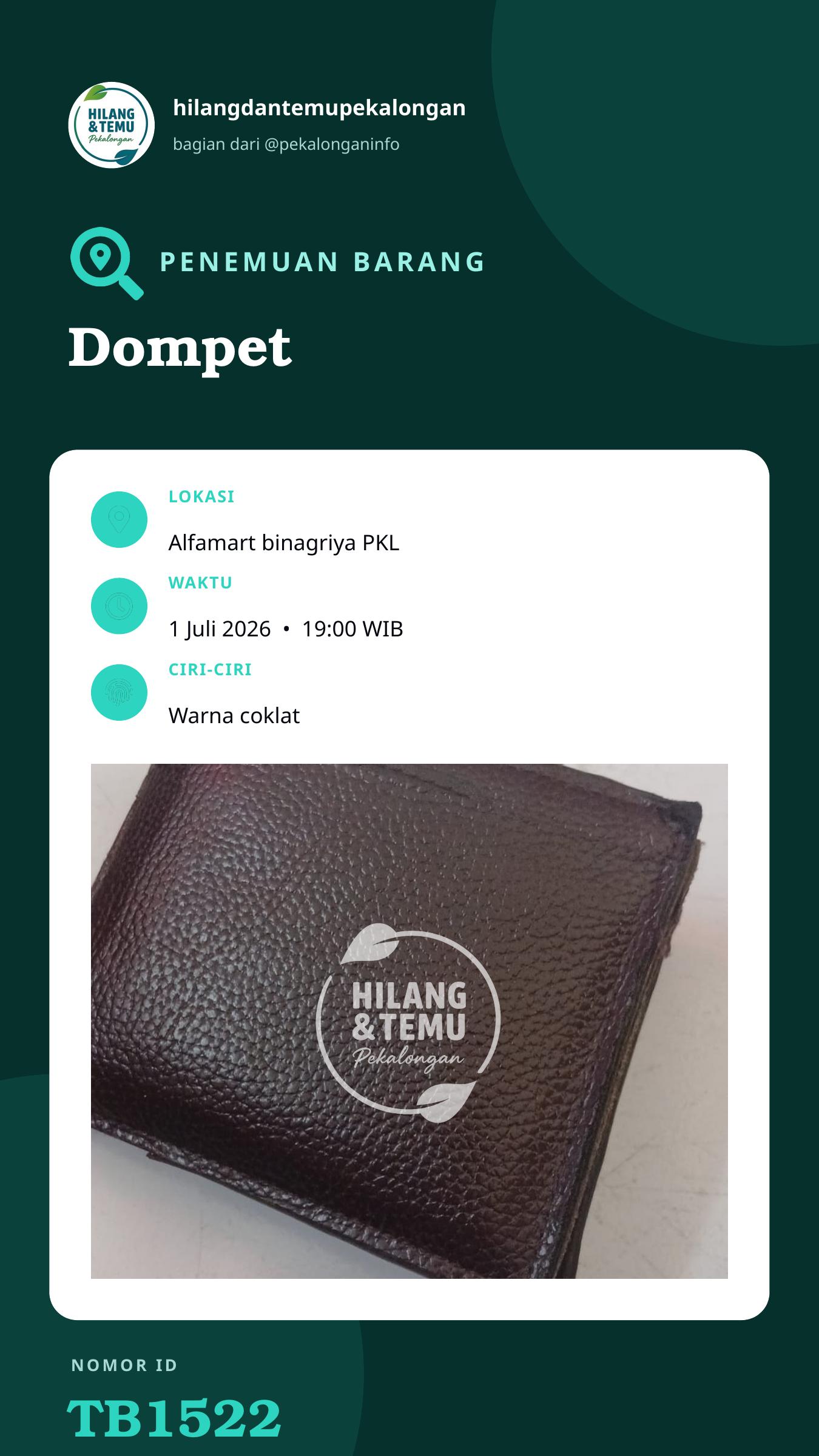 Story 9:16 laporan Dompet
