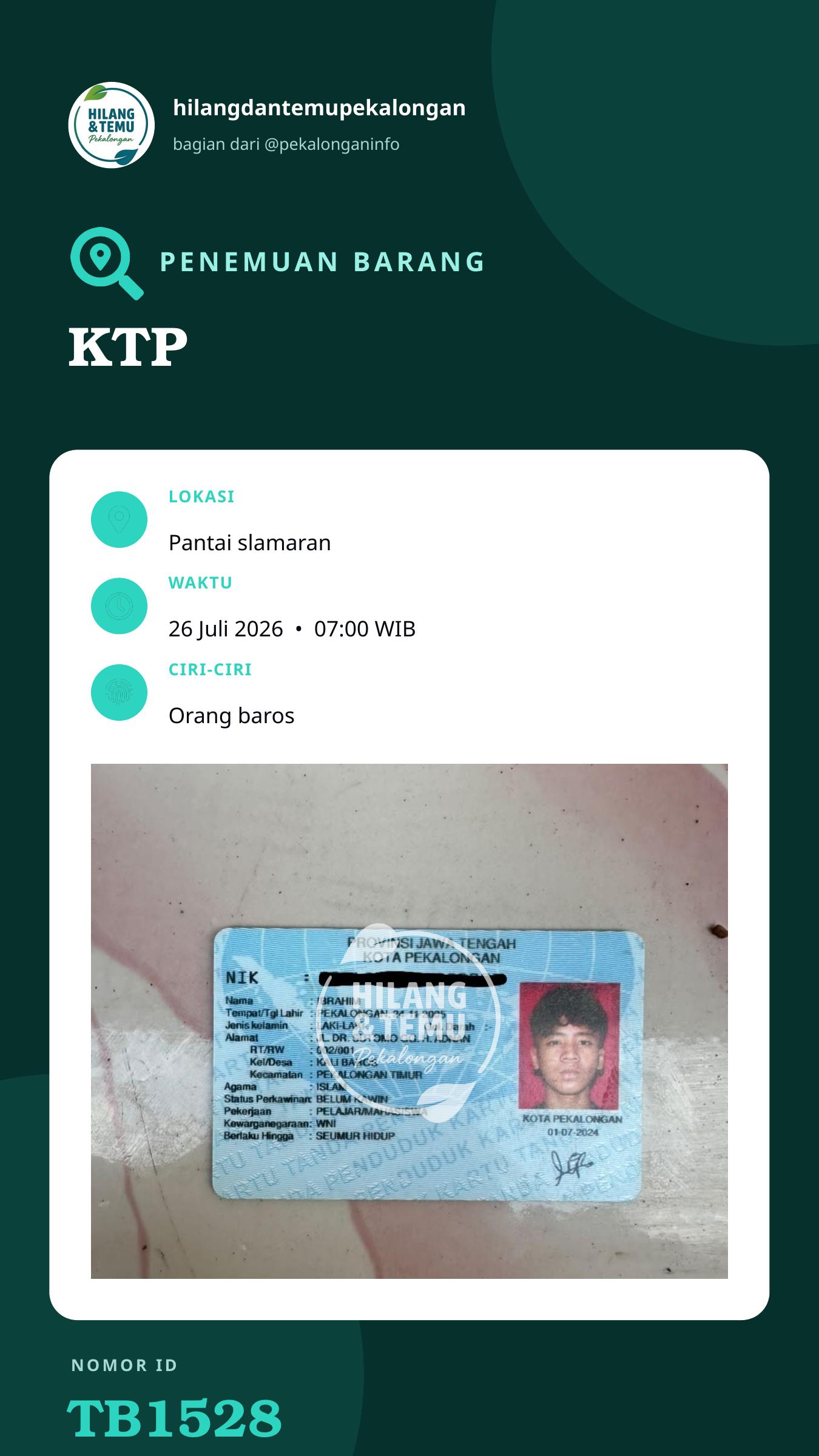 Story 9:16 laporan KTP
