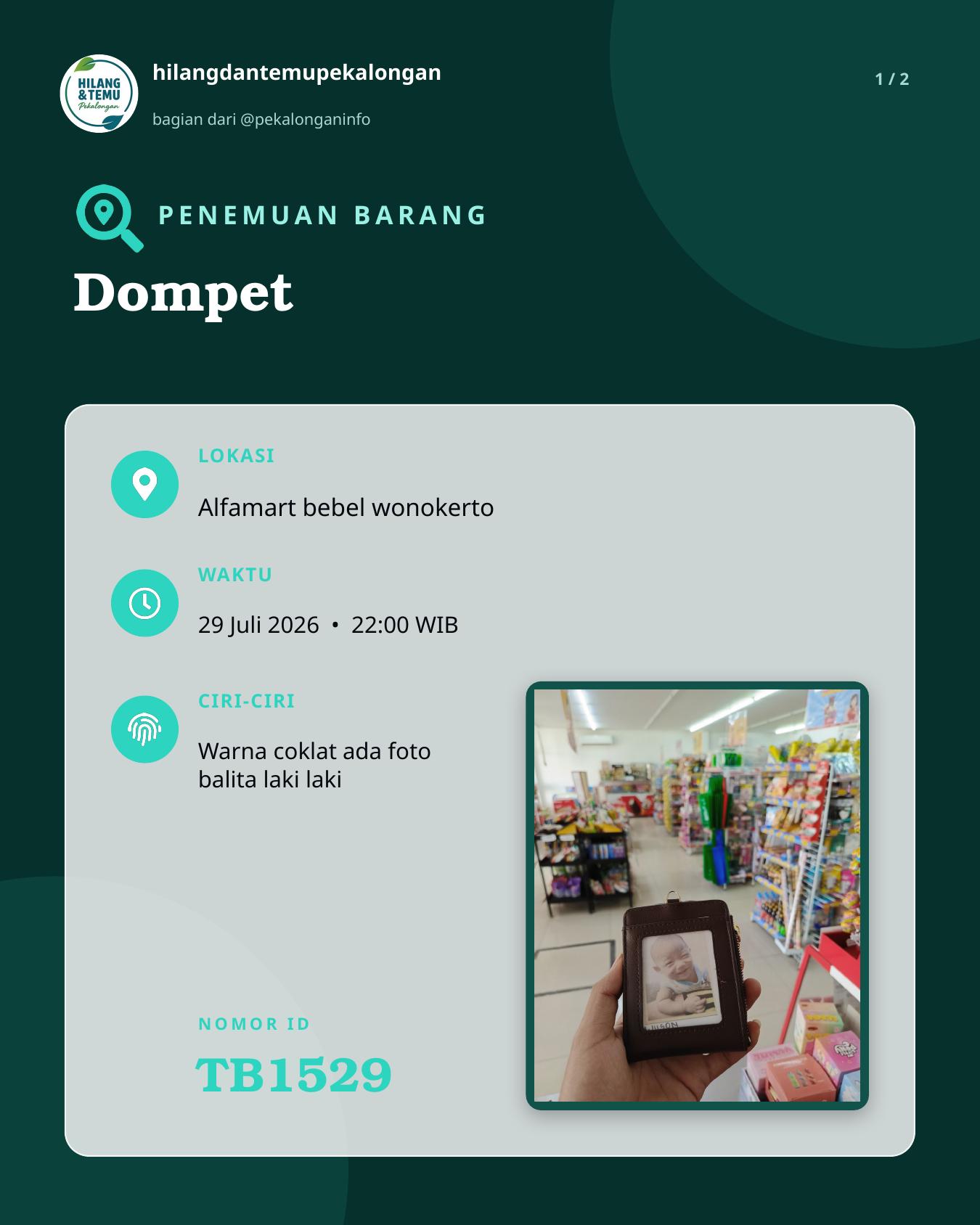 Slide laporan Dompet (TB1529)