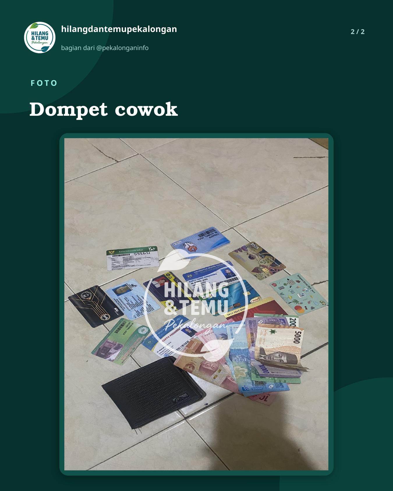 Slide 2 laporan Dompet cowok