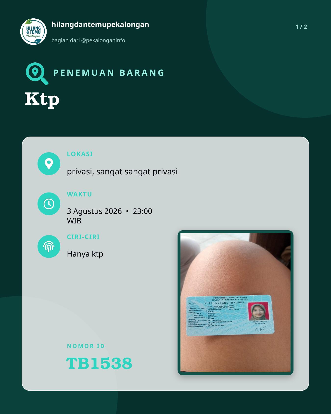Slide laporan Ktp (TB1538)