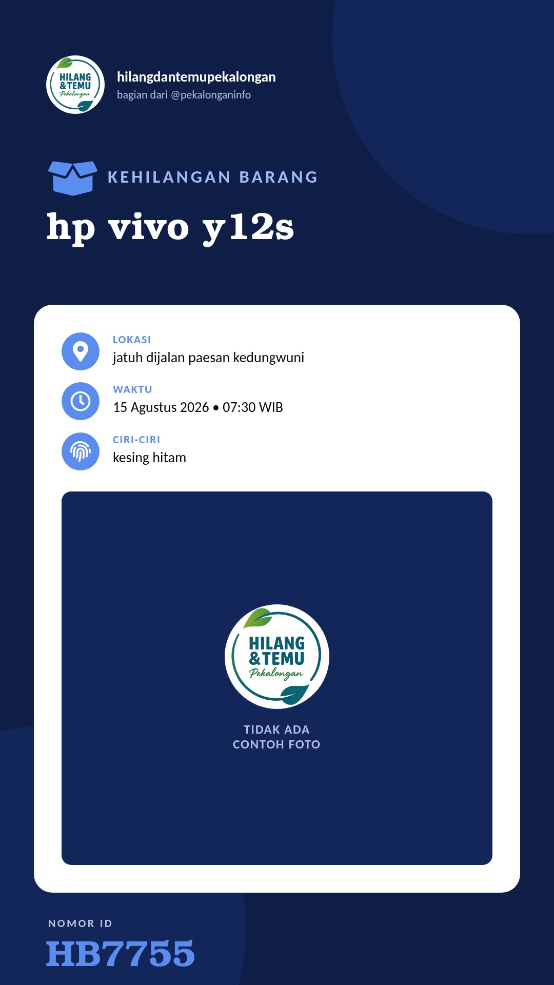 Story 9:16 laporan hp vivo y12s