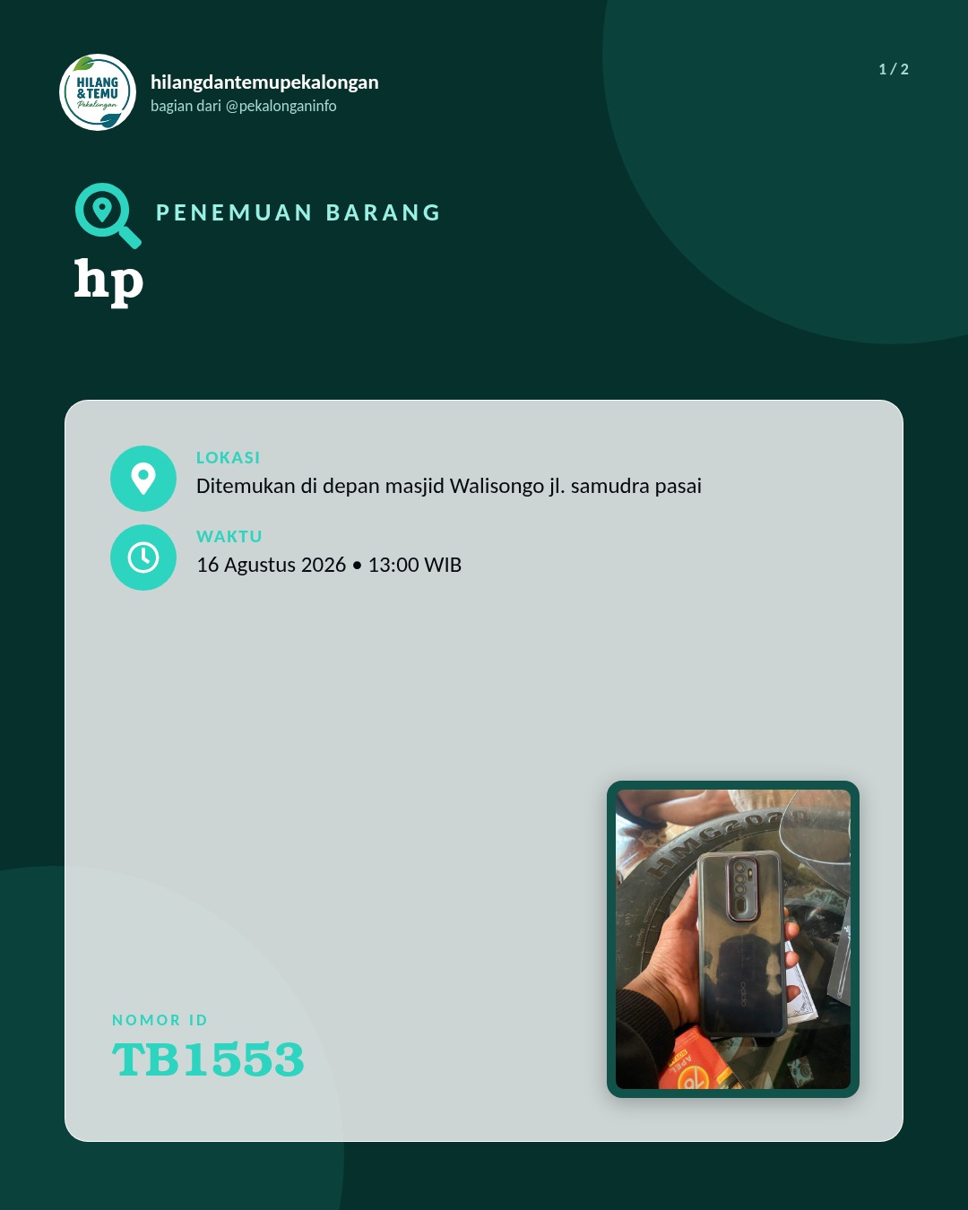 Slide 1 laporan hp