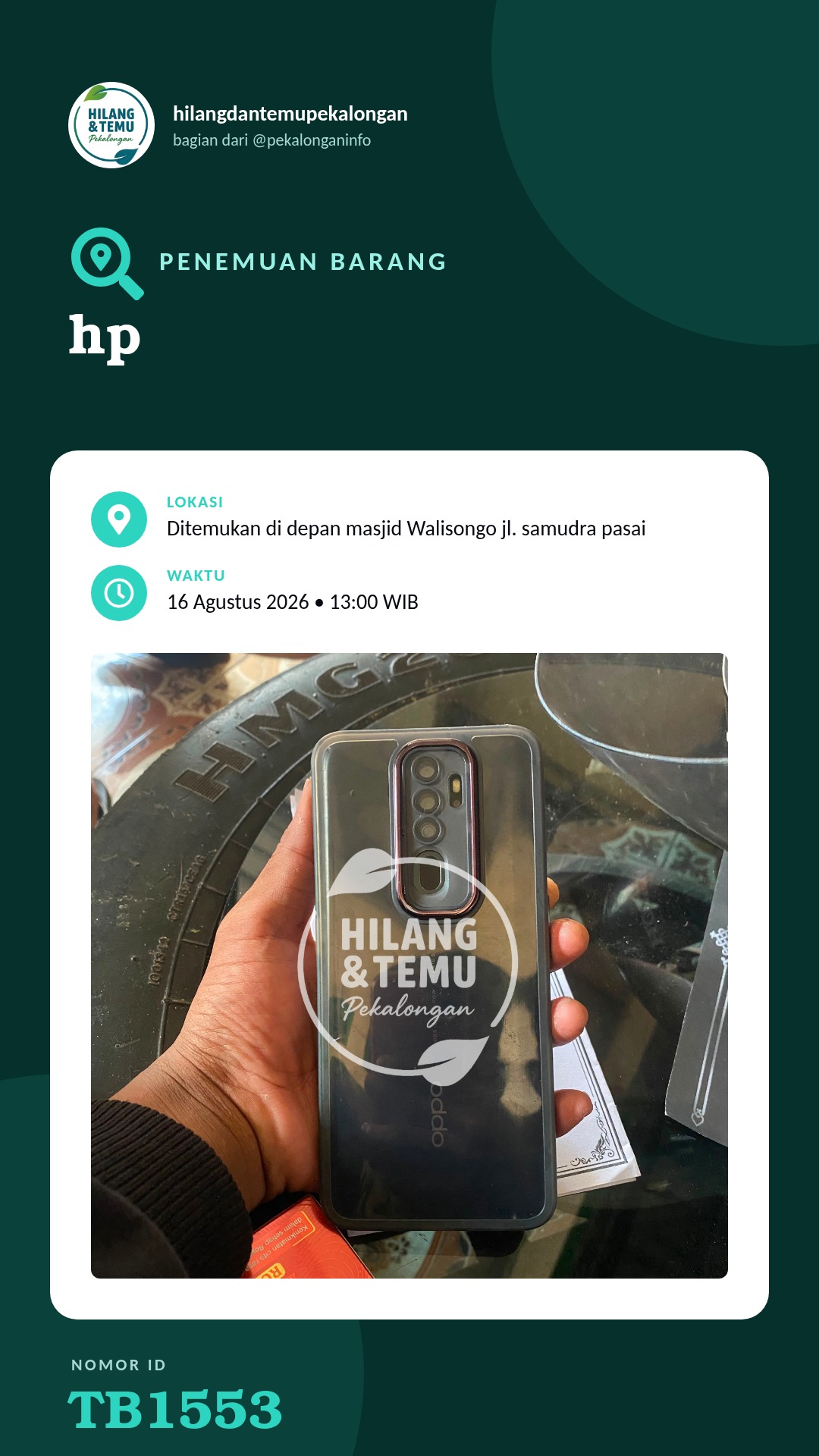 Story 9:16 laporan hp