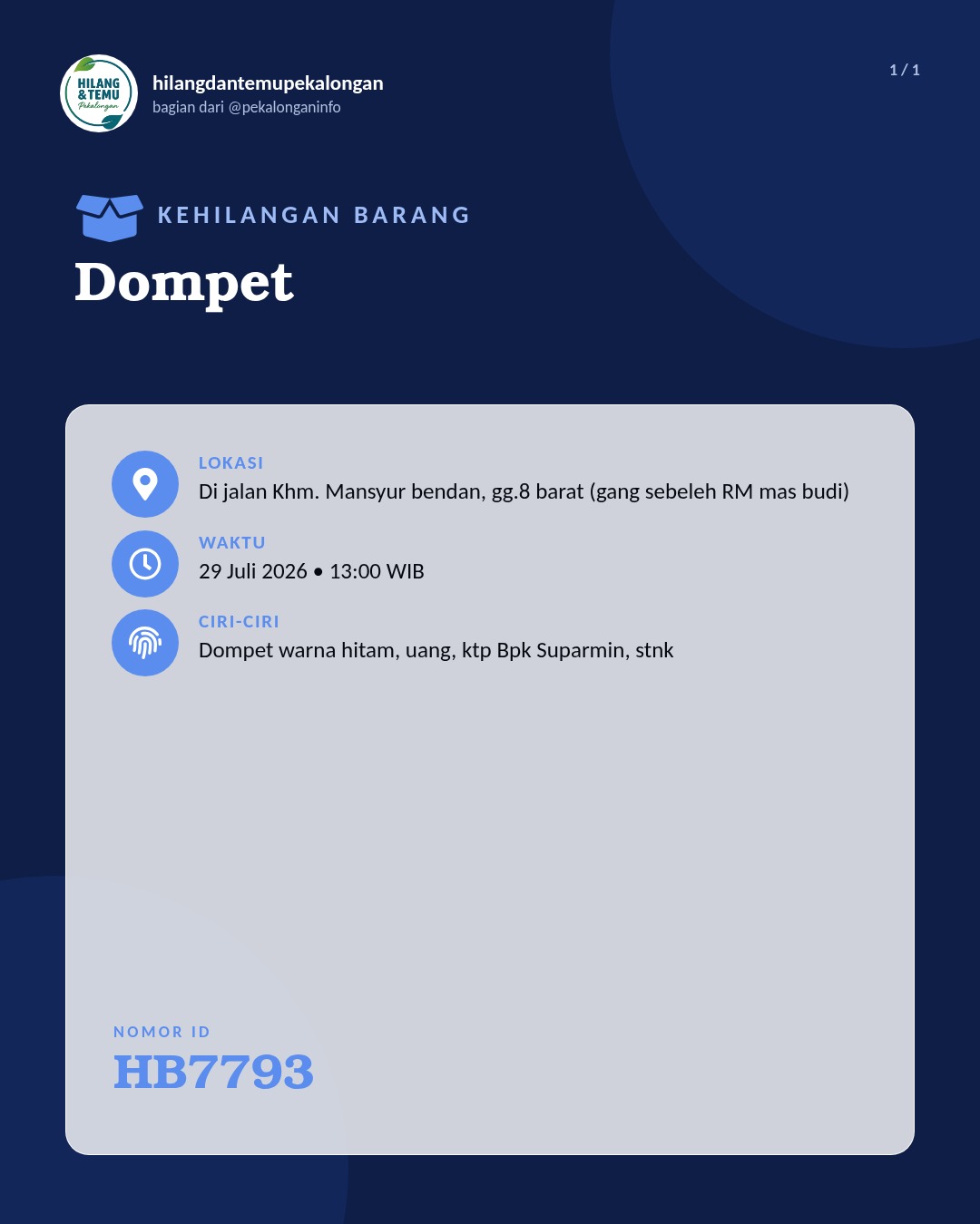 Slide laporan Dompet (HB7793)