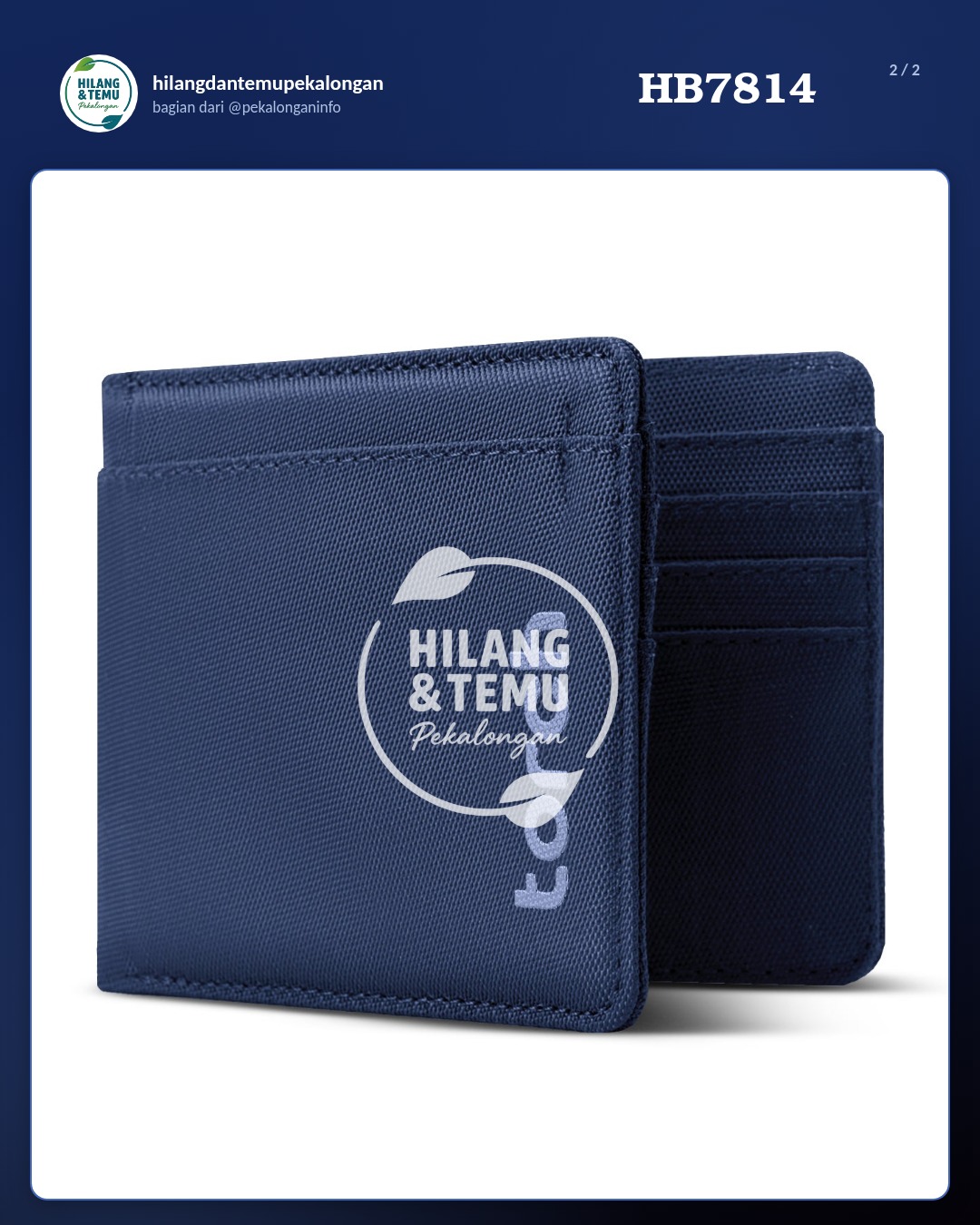 Slide 2 laporan Dompet Warna Biru merek Torch