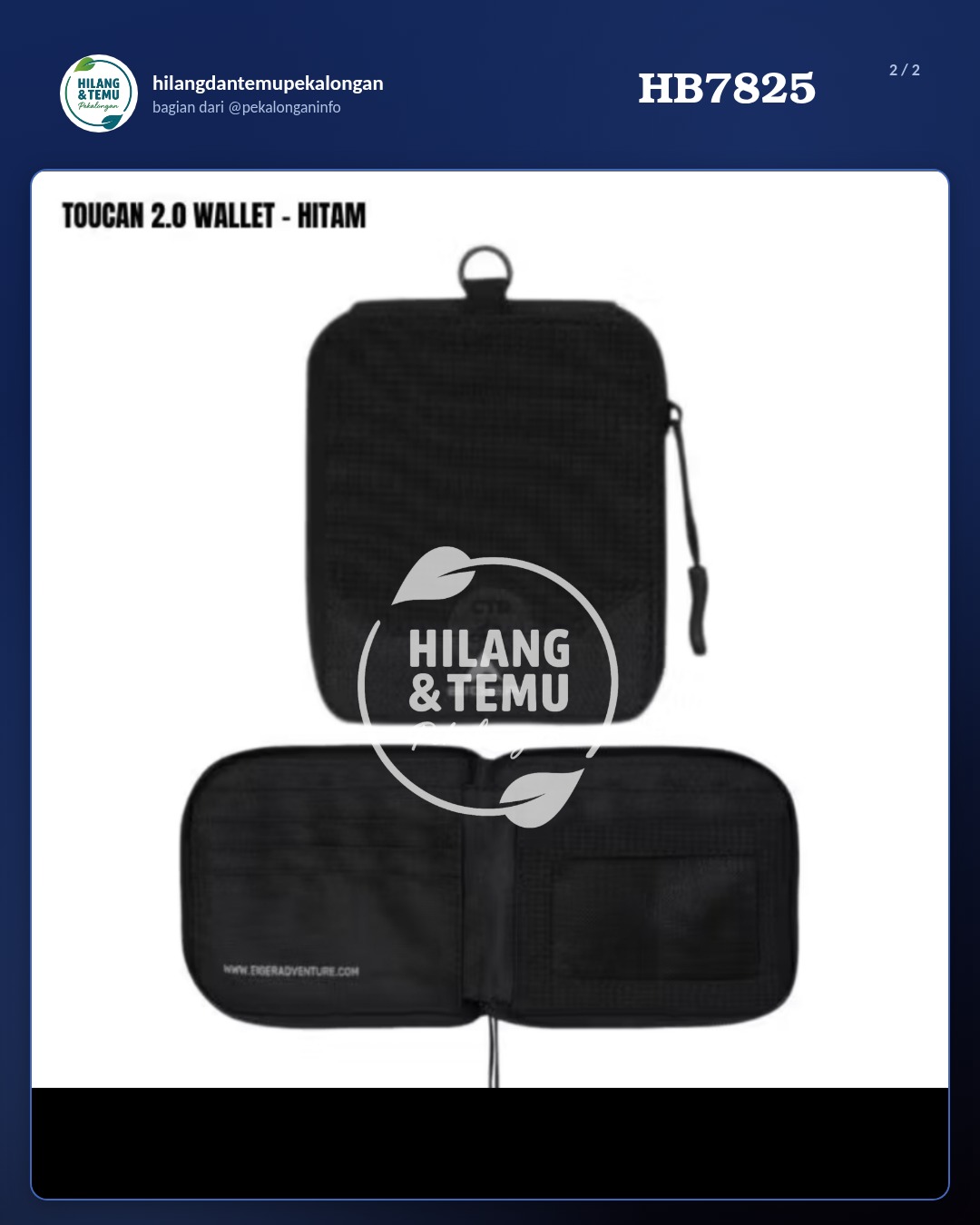 Slide 2 laporan Dompet Eiger Hitam