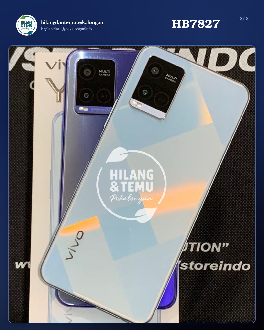 Slide 2 laporan Hp dengan casing hitam ada gambar spiderman