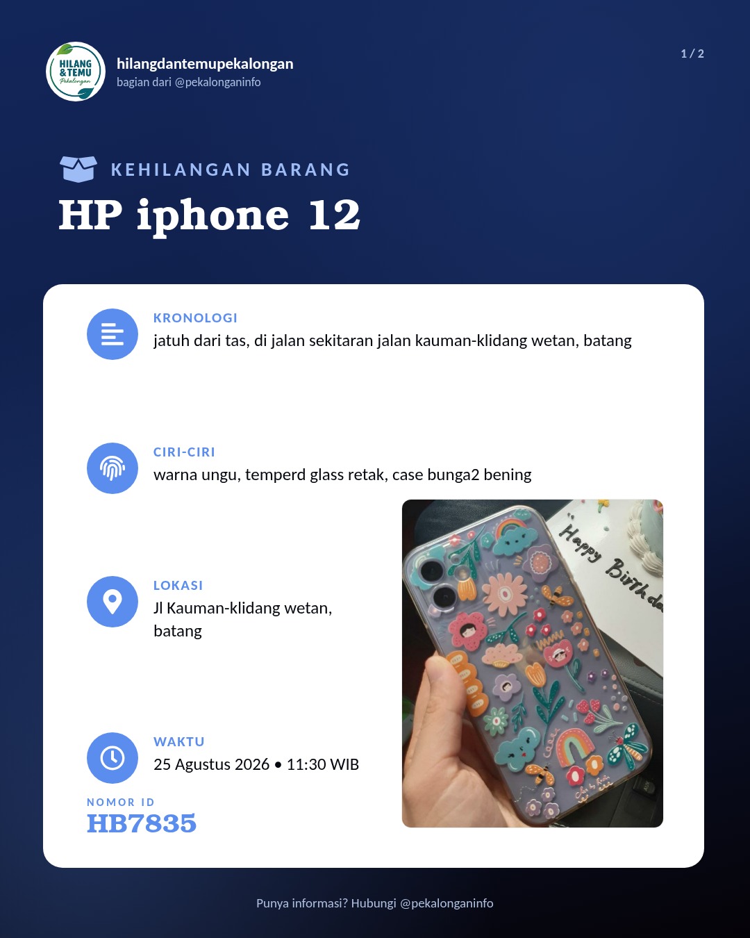 Slide 1 laporan HP iphone 12