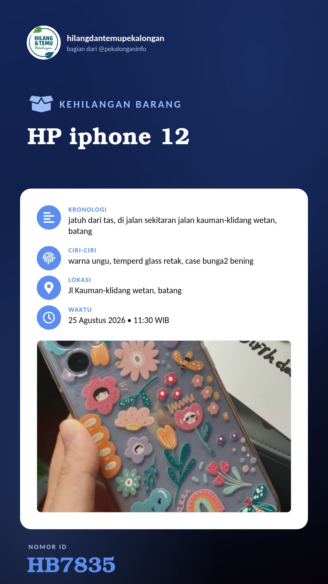 Story 9:16 laporan HP iphone 12