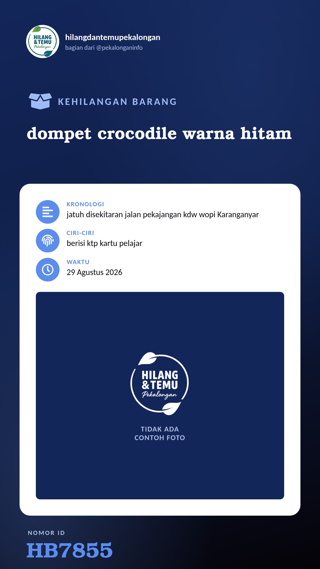 Story 9:16 laporan dompet crocodile warna hitam