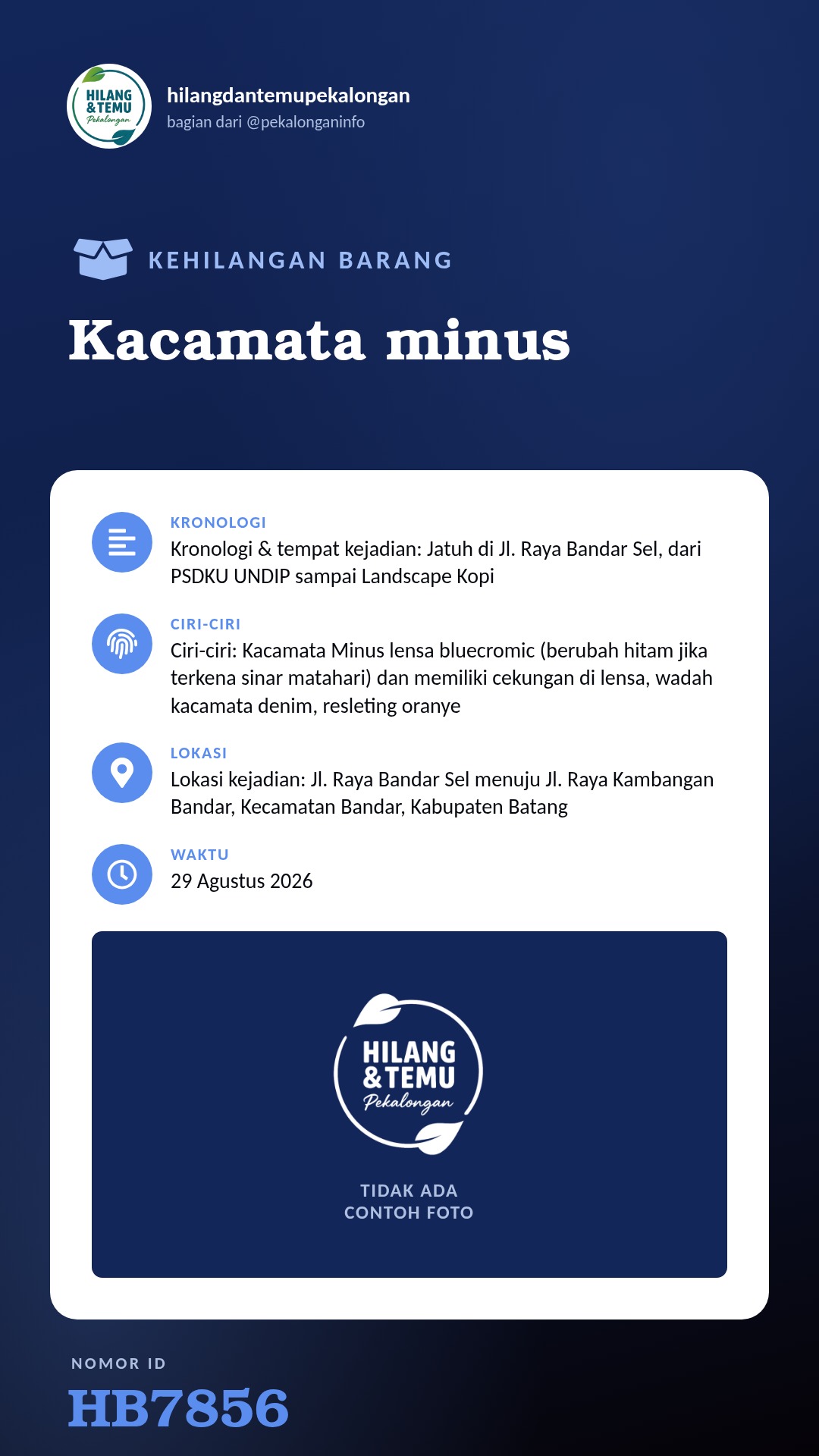 Story 9:16 laporan Kacamata minus