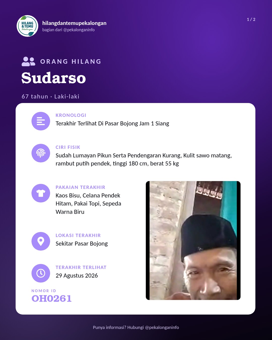 Slide 1 laporan Sudarso