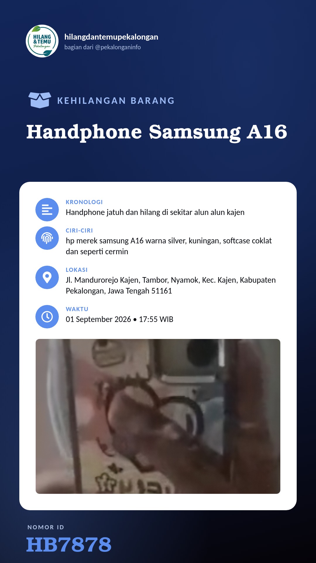 Story 9:16 laporan Handphone Samsung A16