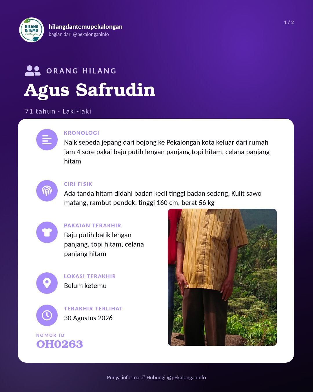 Slide 1 laporan Agus Safrudin