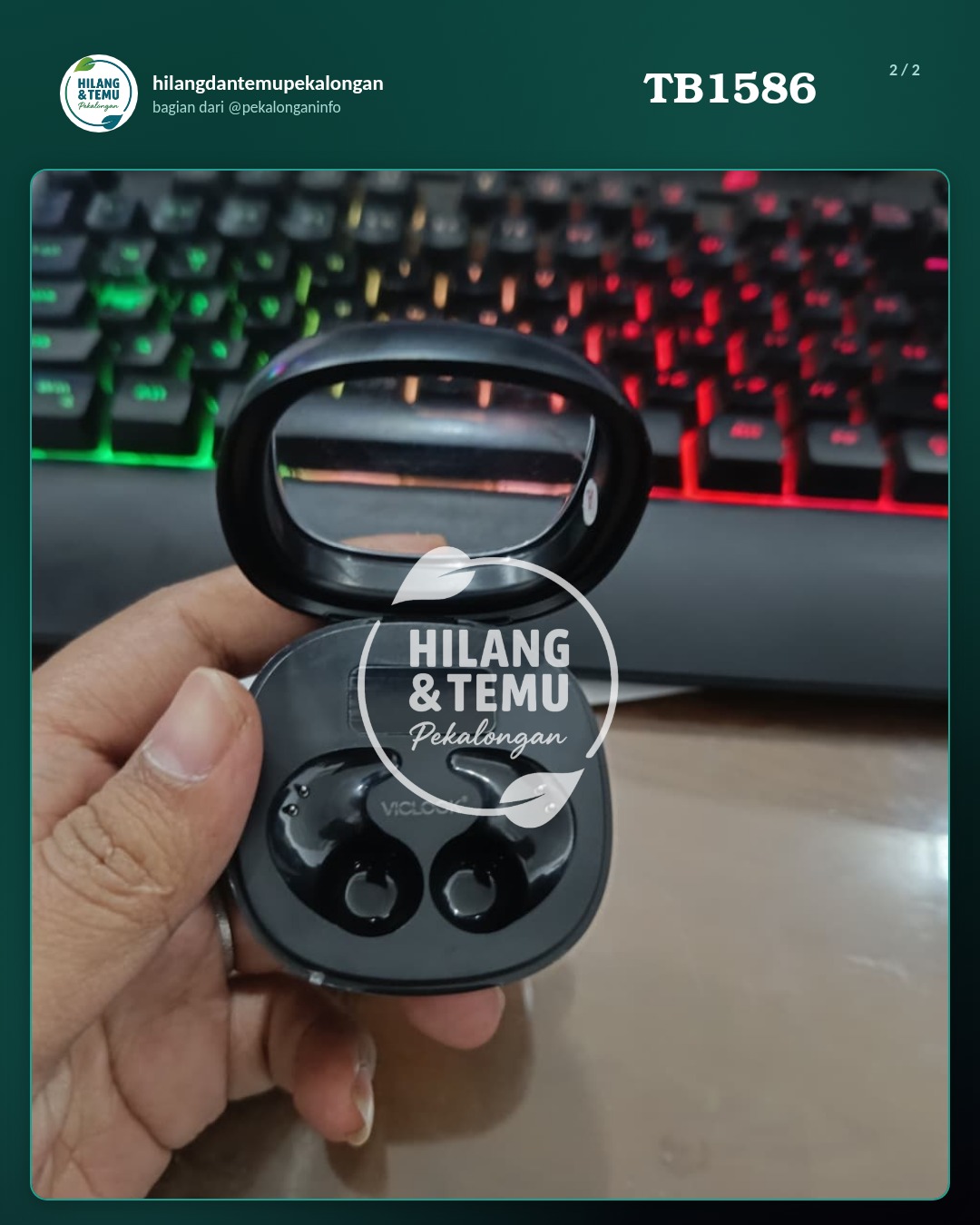 Slide 2 laporan Case TWS merk VICLOOK