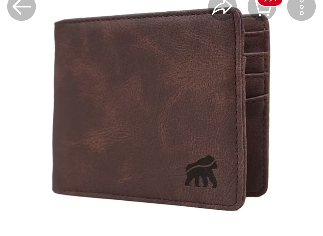 Foto laporan dompet warna coklat tua (HB7963)