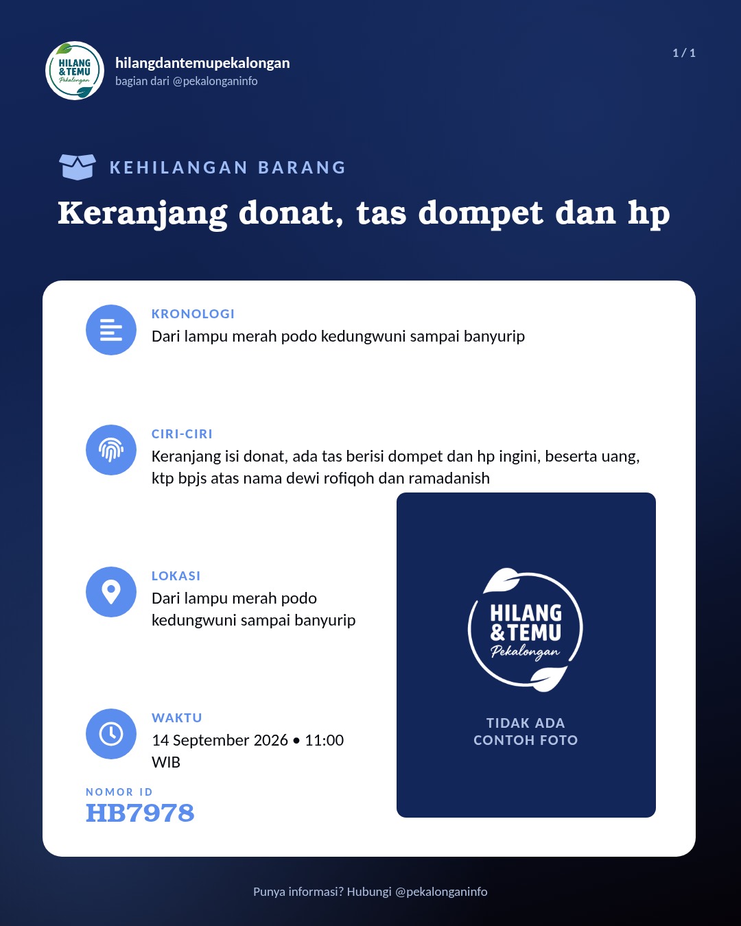 Slide laporan Keranjang donat, tas dompet dan hp (HB7978)