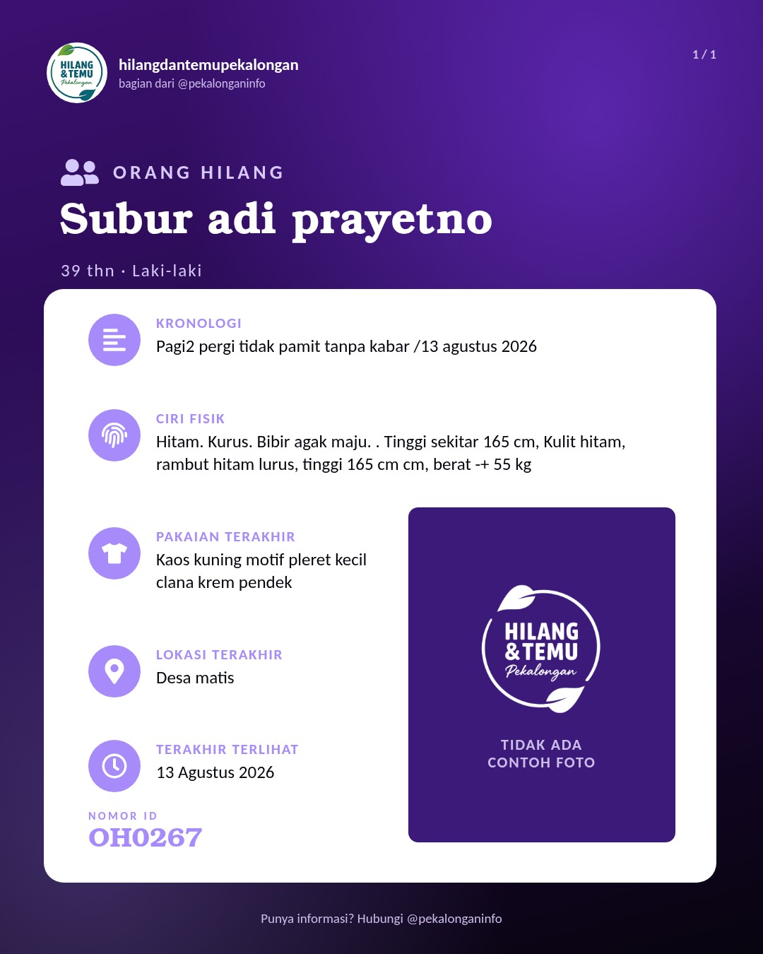 Slide laporan Subur adi prayetno (OH0267)