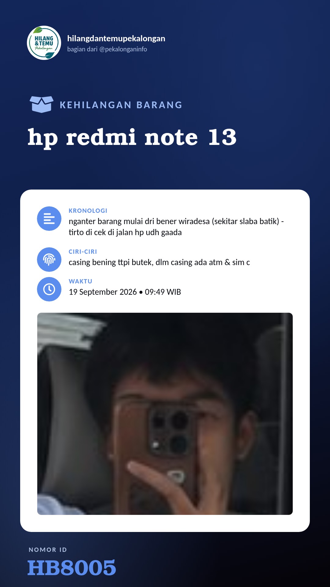 Story 9:16 laporan hp redmi note 13