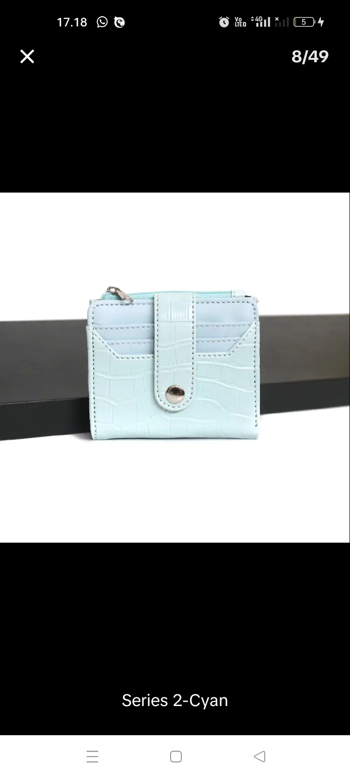 Foto laporan Dompet warna biru muda (HB0353)