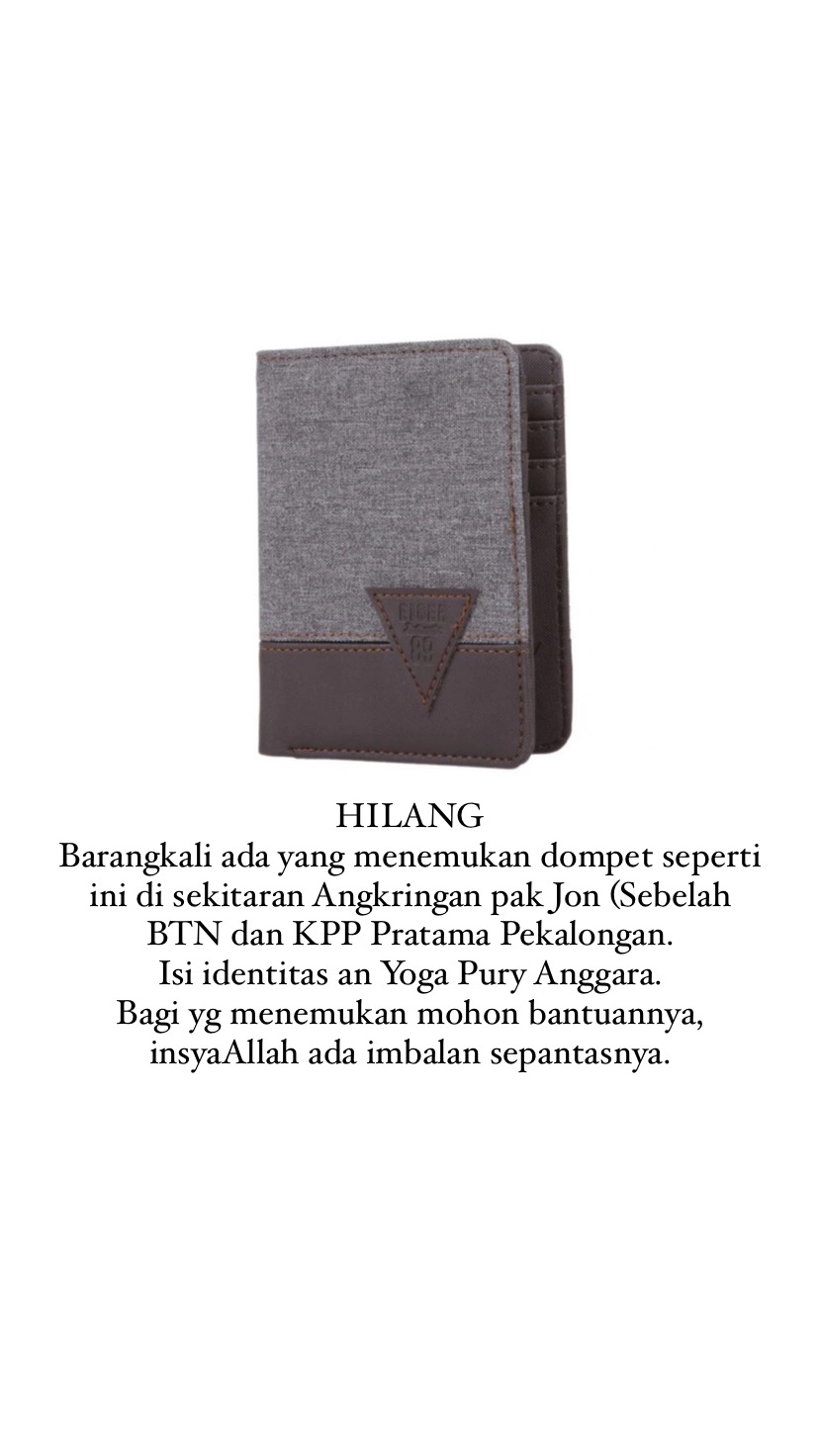 Foto laporan Dompet (HB0573)