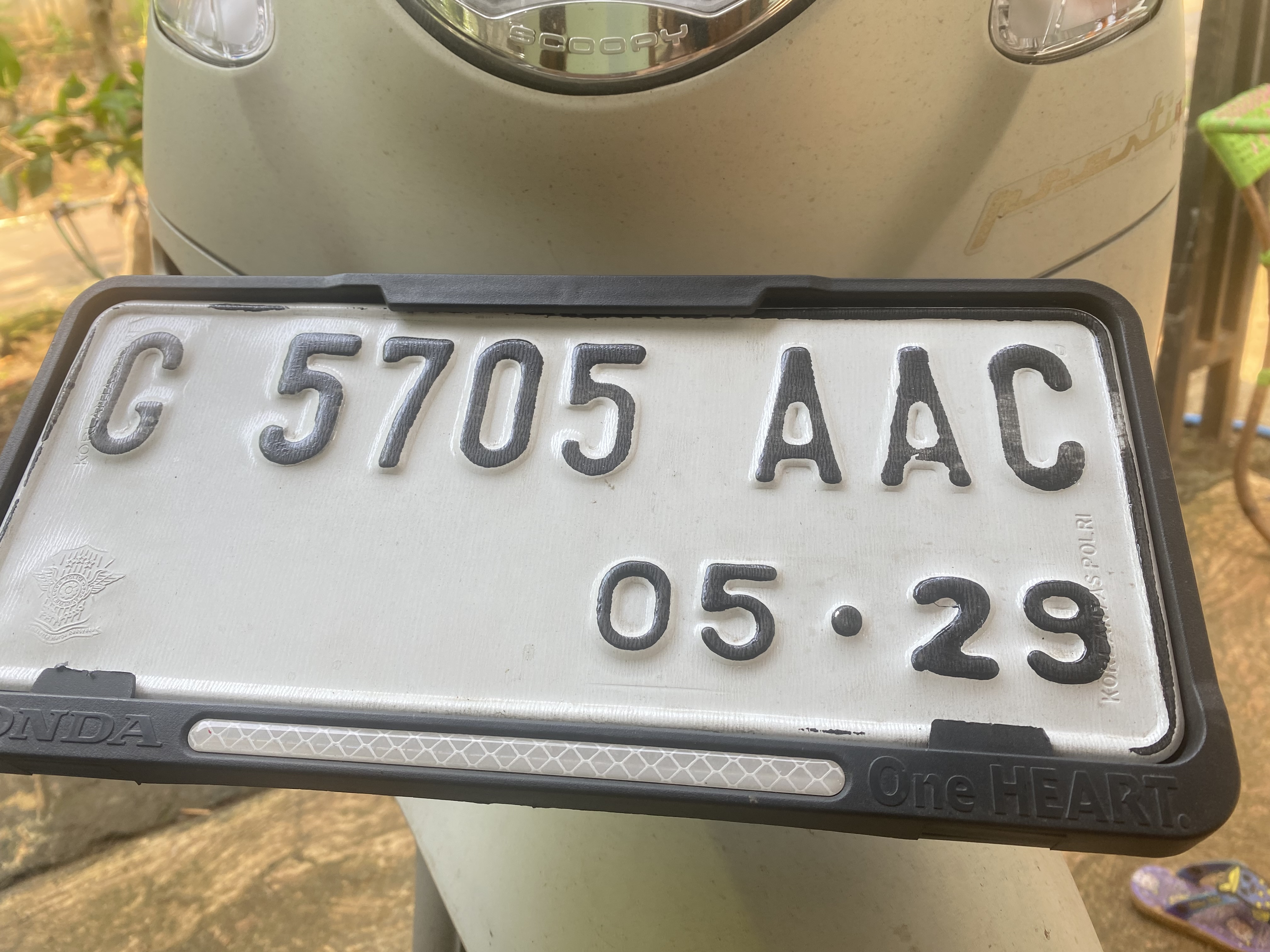 Foto laporan Plat motor (HB0666)