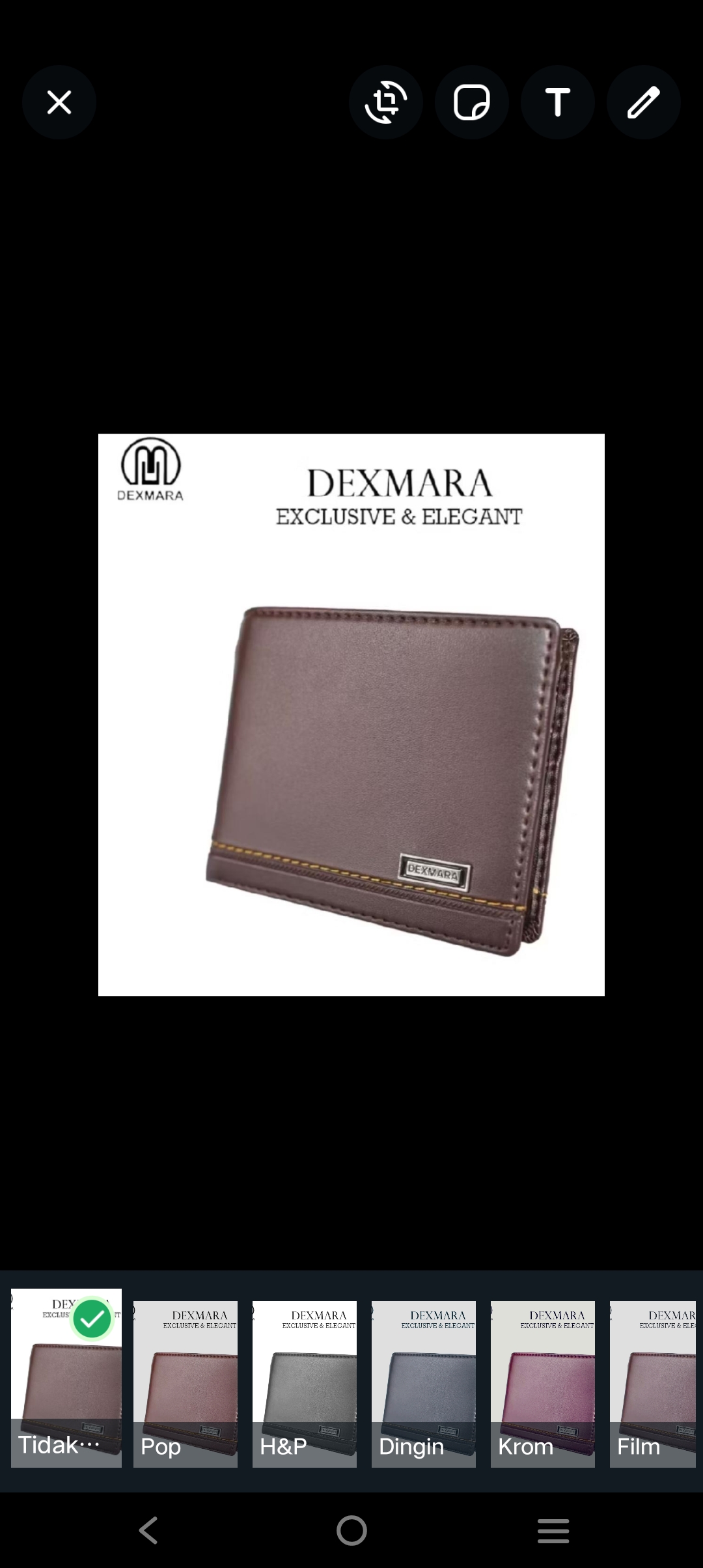 Foto laporan dompet coklat (HB0886)