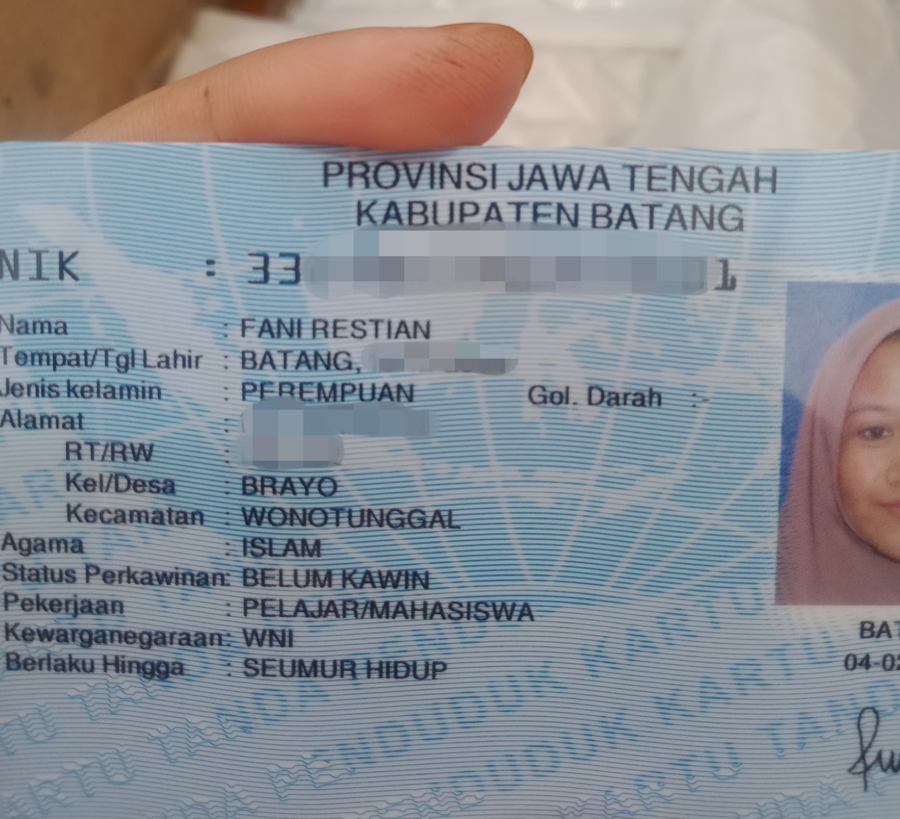 Foto laporan KTP (HB1277)