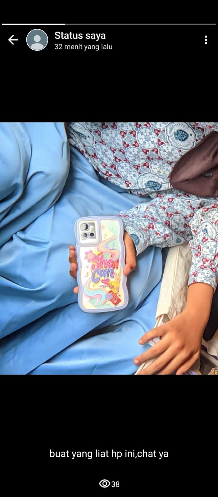 Foto laporan hp vivo y21 (pake soft case cewek) (HB1364)